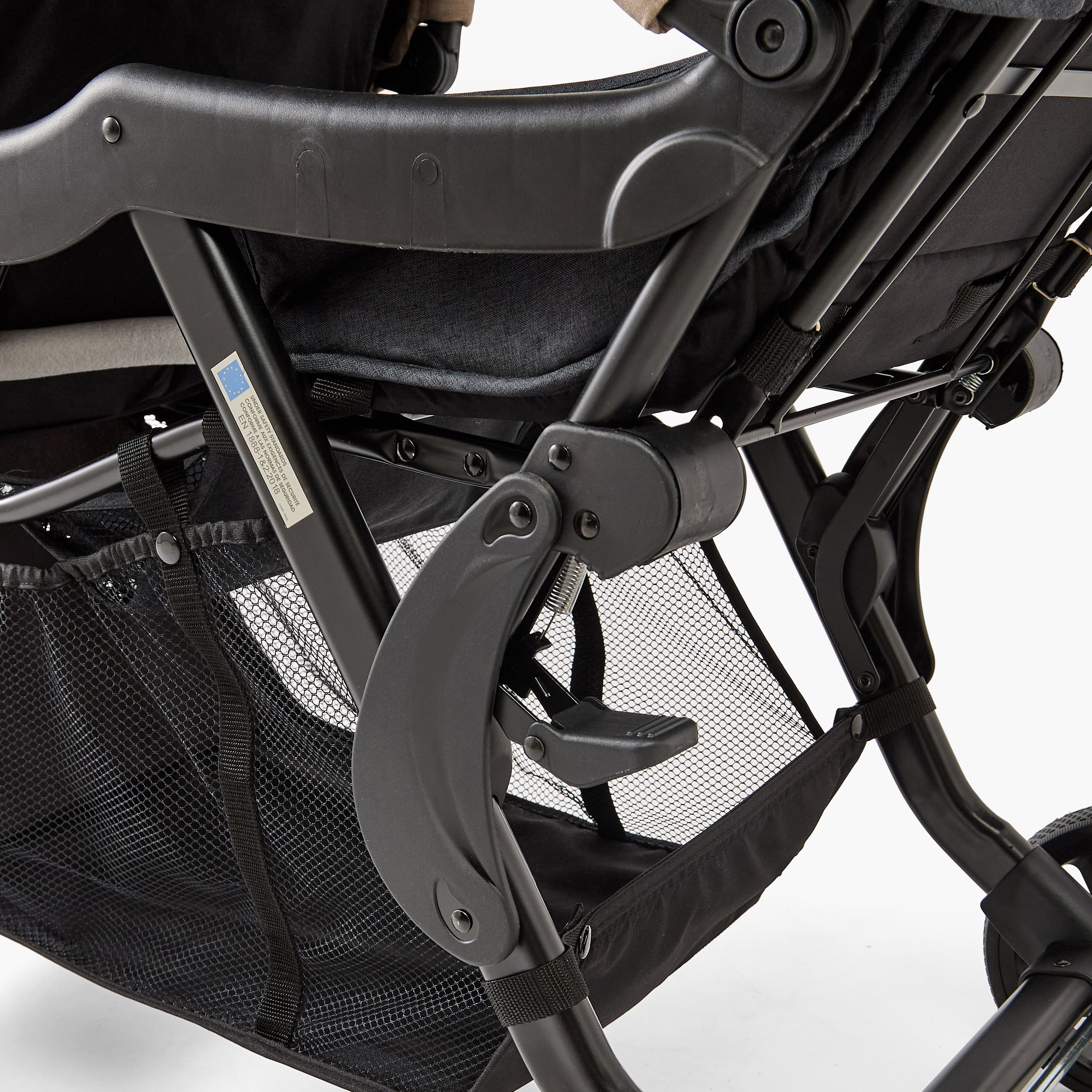 Juniors Tandem Twin Stroller with Push Button Folding System, Metal Frame and Wheel Lock-baby-gear-strollersandprams-strollers-image-12