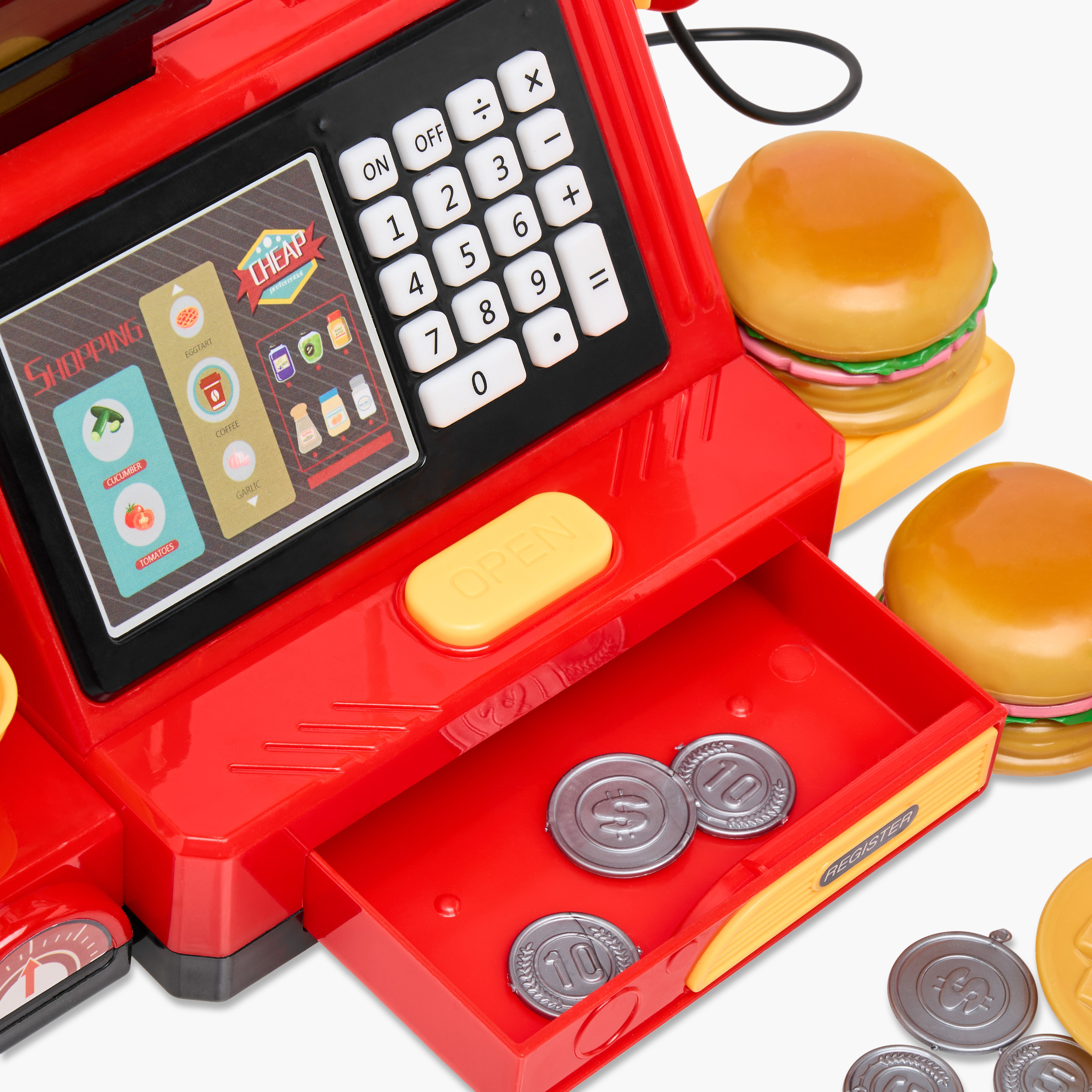 مجموعة لعب صندوق الدفع-toys-roleplay-supermarketandshoppingsets-image-5