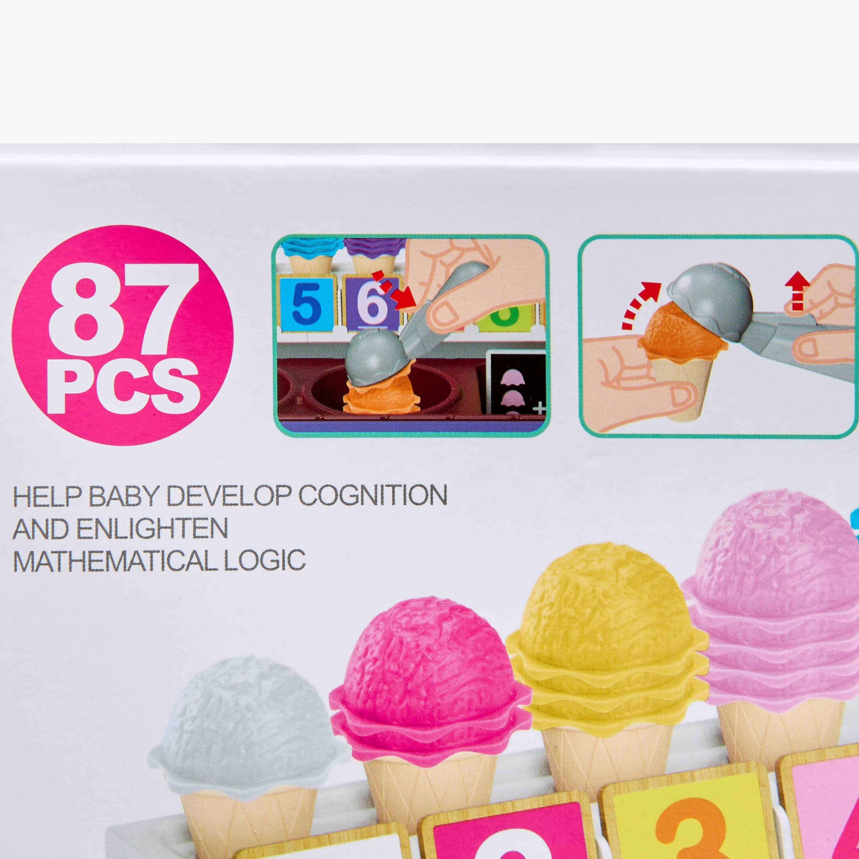Assorted 87-Piece DIY Ice Cream Playset-toys-roleplay-playfoods-image-12
