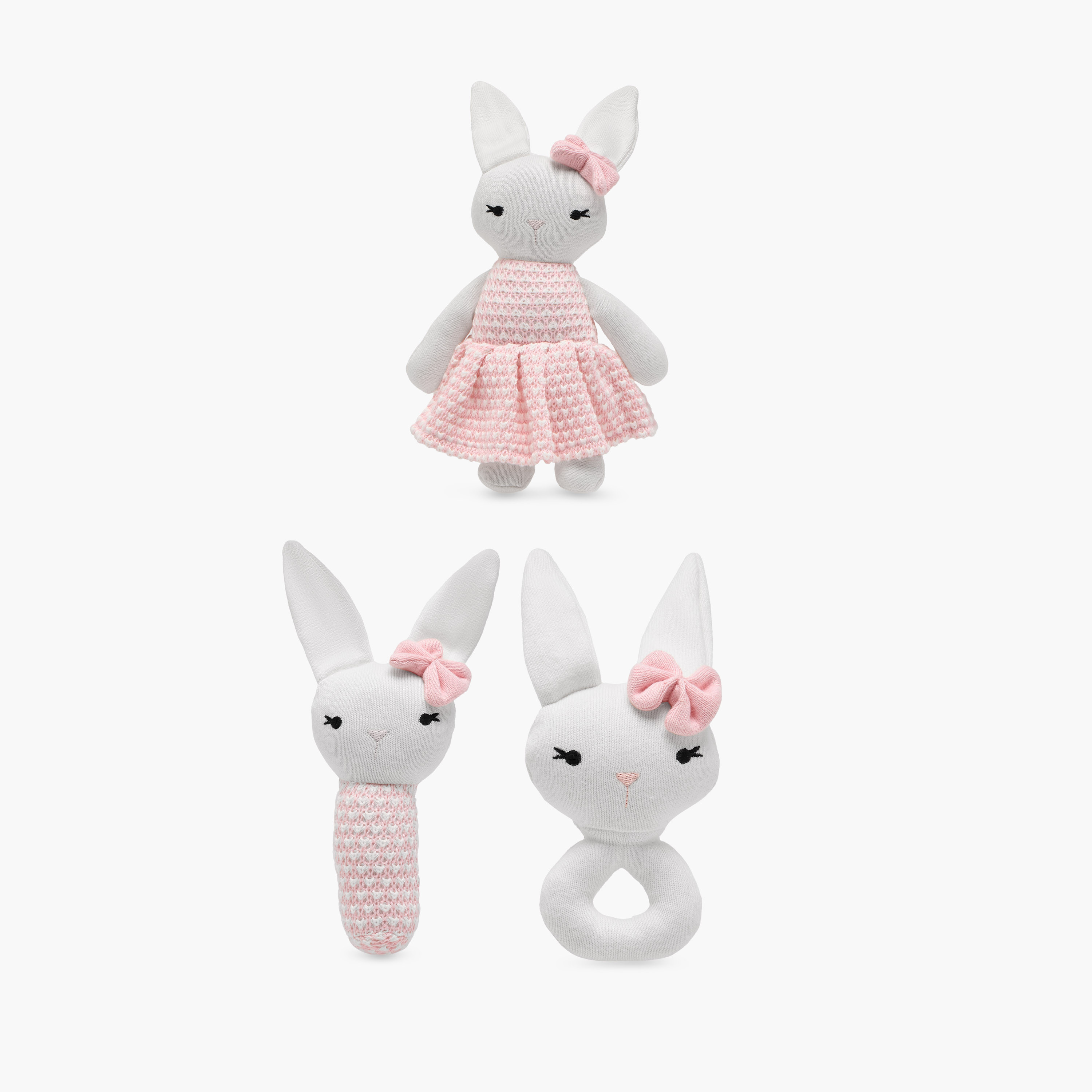 Giggles 3-Piece Bunny Soft Toy Gift Set-toys-plushsofttoys-animals-image-1