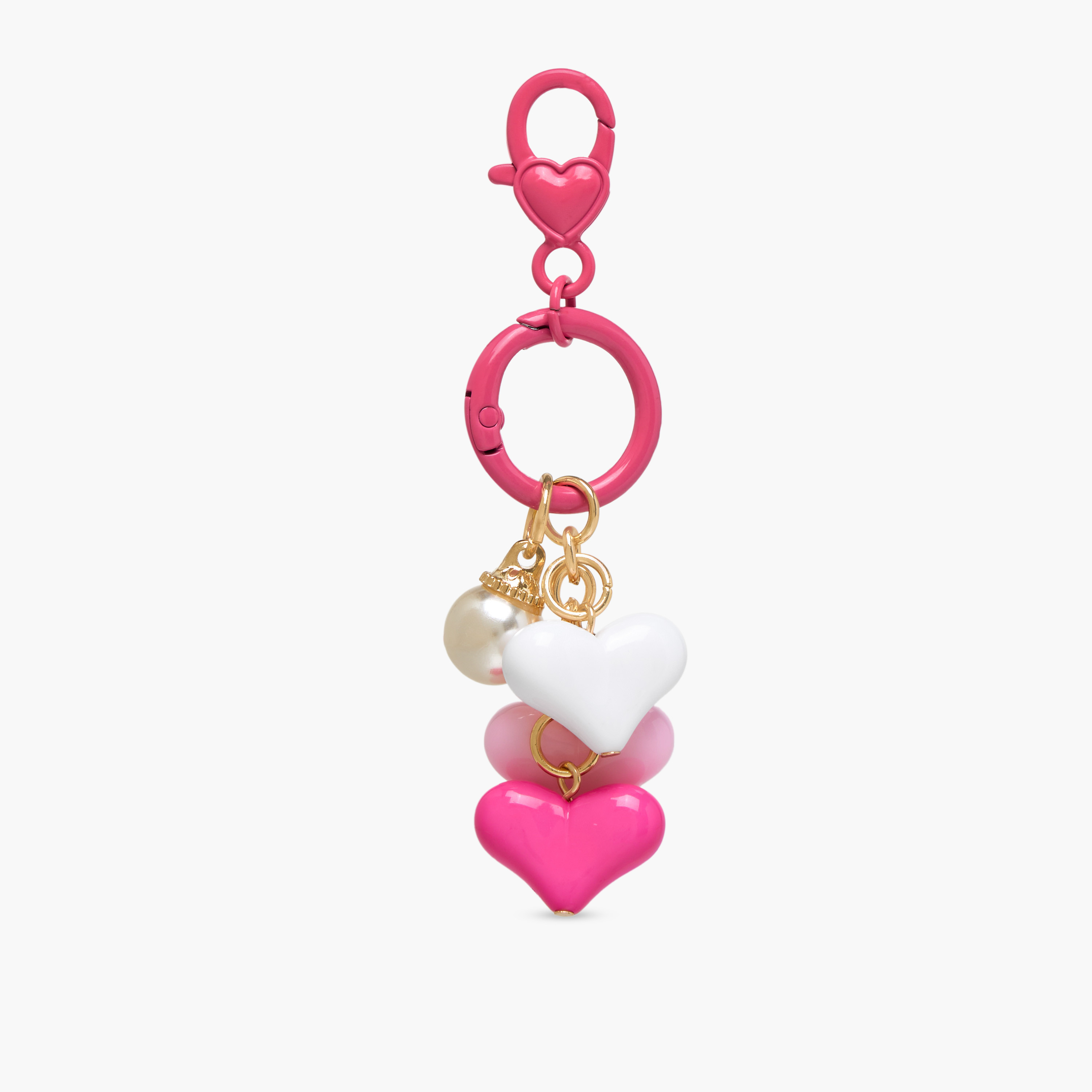 Charmz Heart Accent Keyring with Lobster Hook-girls-accessories-keyringsandbagcharms-image-1
