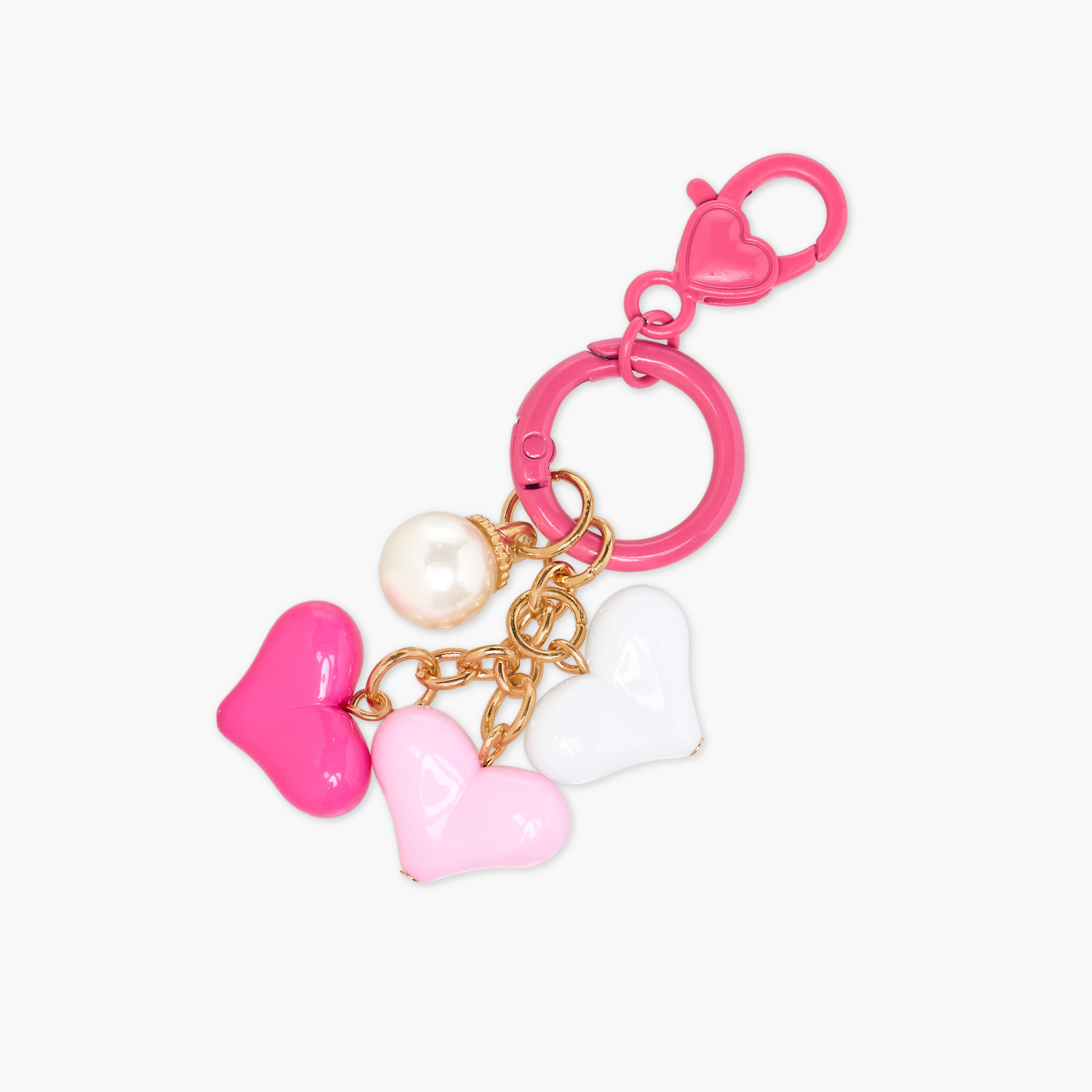 Charmz Heart Accent Keyring with Lobster Hook-girls-accessories-keyringsandbagcharms-image-2