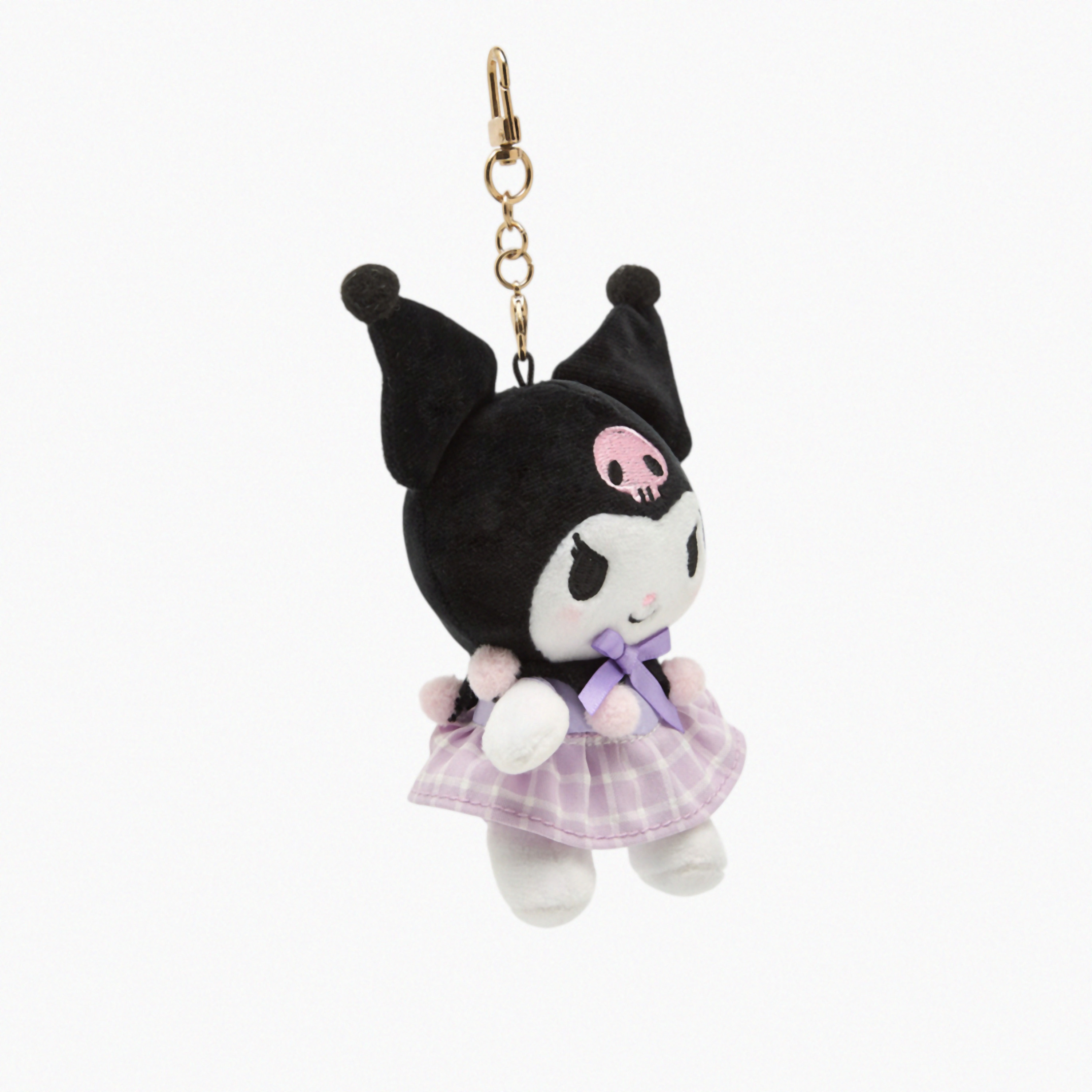 Kuromi Plush Keychain-girls-accessories-keyringsandbagcharms-image-2