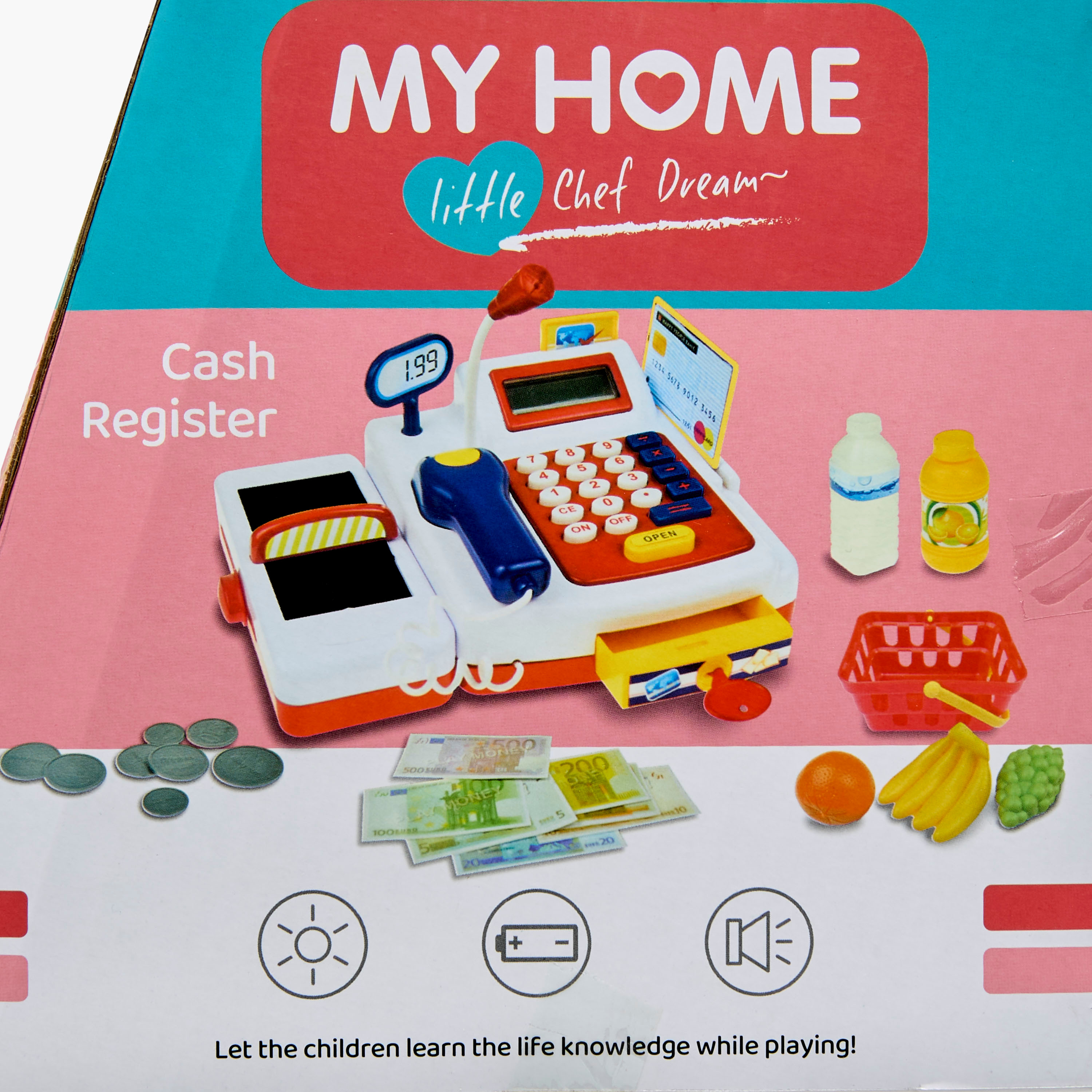 مجموعة ألعاب ماكينة تسجيل مدفوعات نقدية إلكترونية-toys-roleplay-supermarketandshoppingsets-image-11