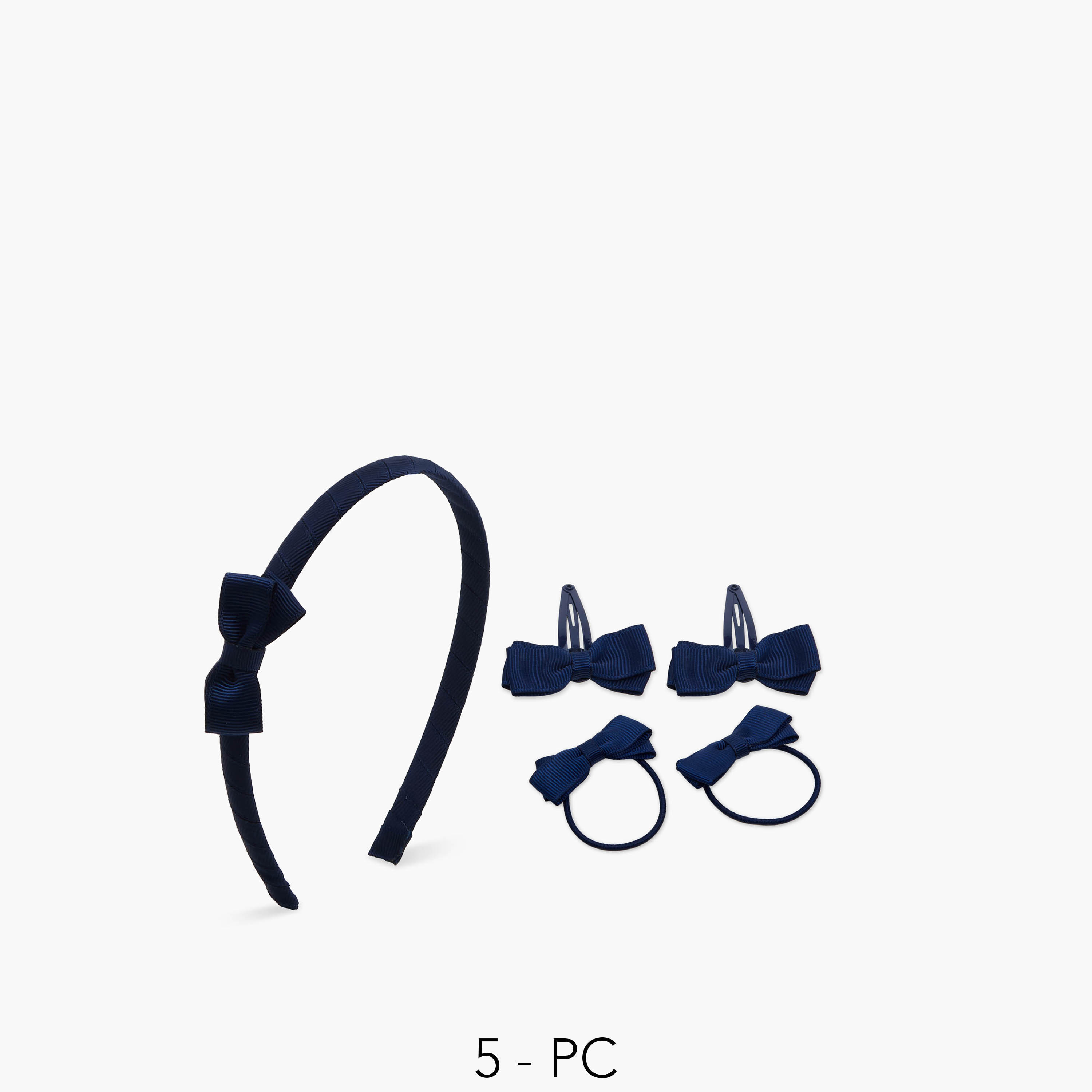 Charmz 5-Piece Bow Accent Hairband and Hair Clip Set-girls-accessories-hairaccessories-image-1