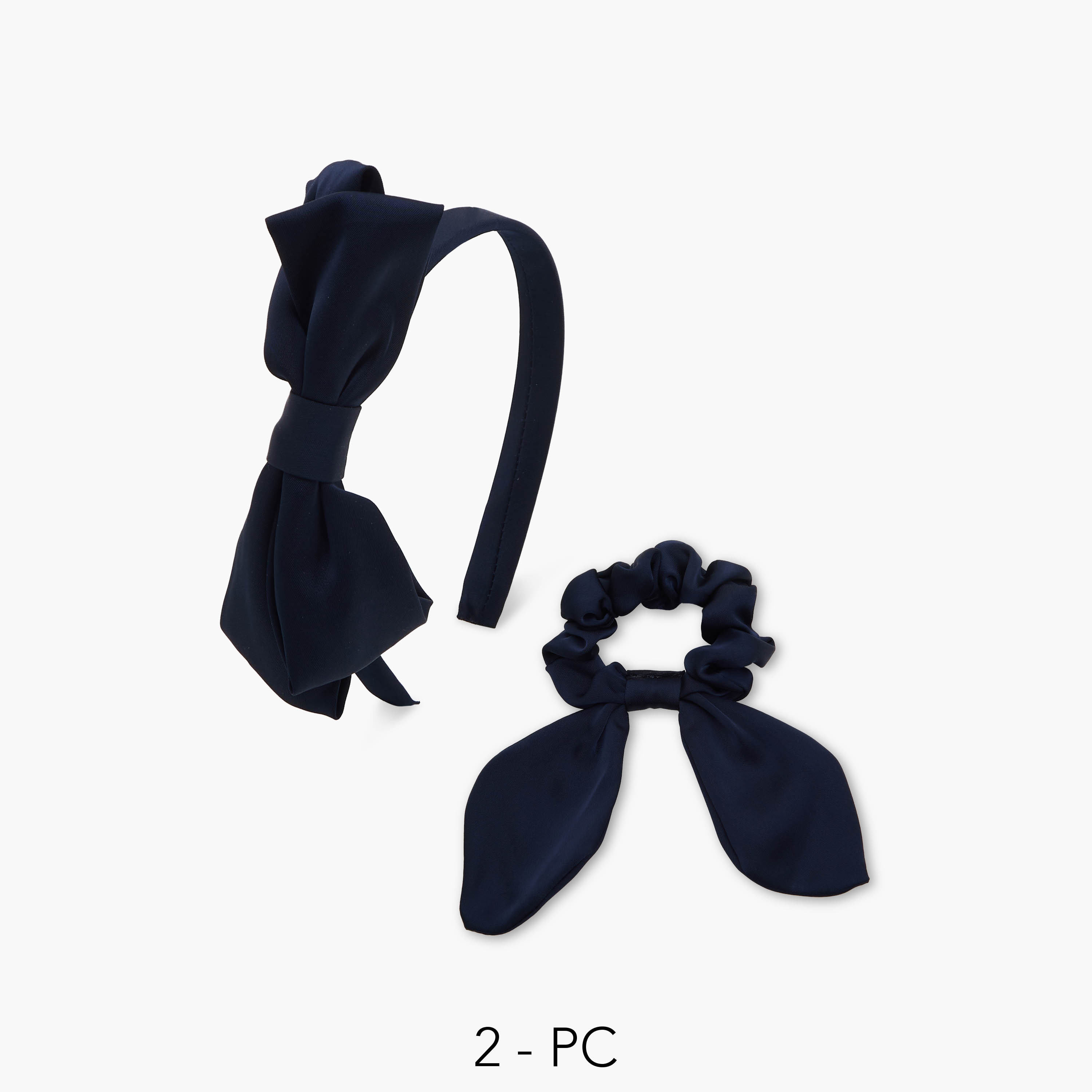 Charmz Bow Accent Hairband and Scrunchie Set-girls-accessories-hairaccessories-image-1