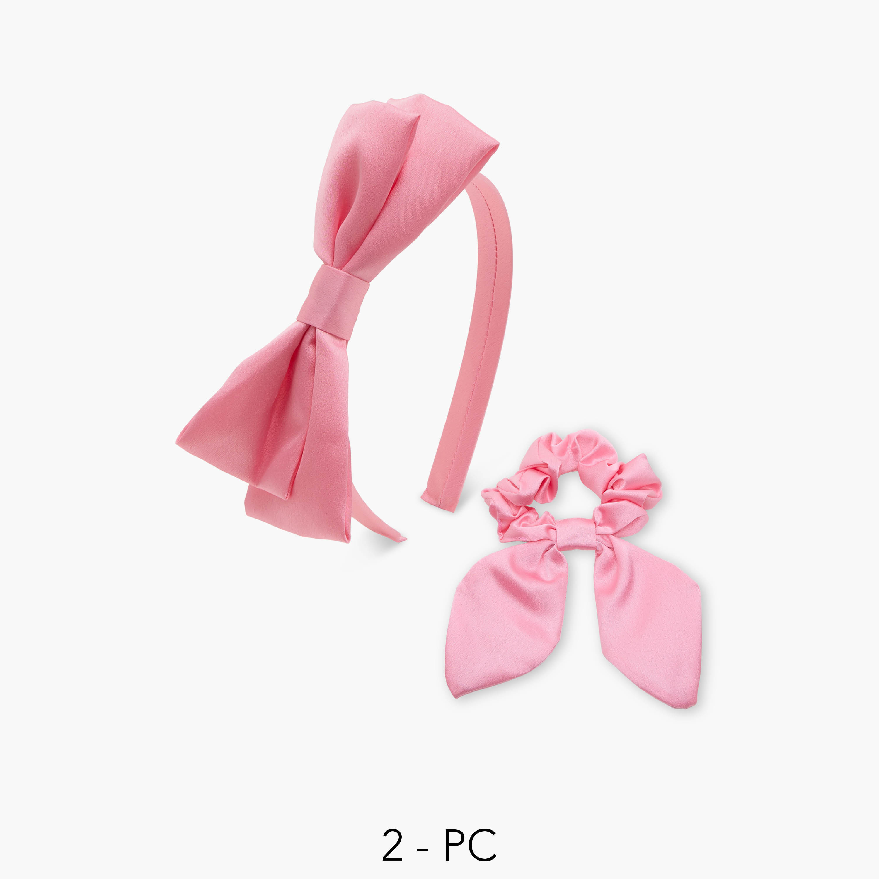 Charmz Bow Accent Hairband and Scrunchie Set-girls-accessories-hairaccessories-image-1