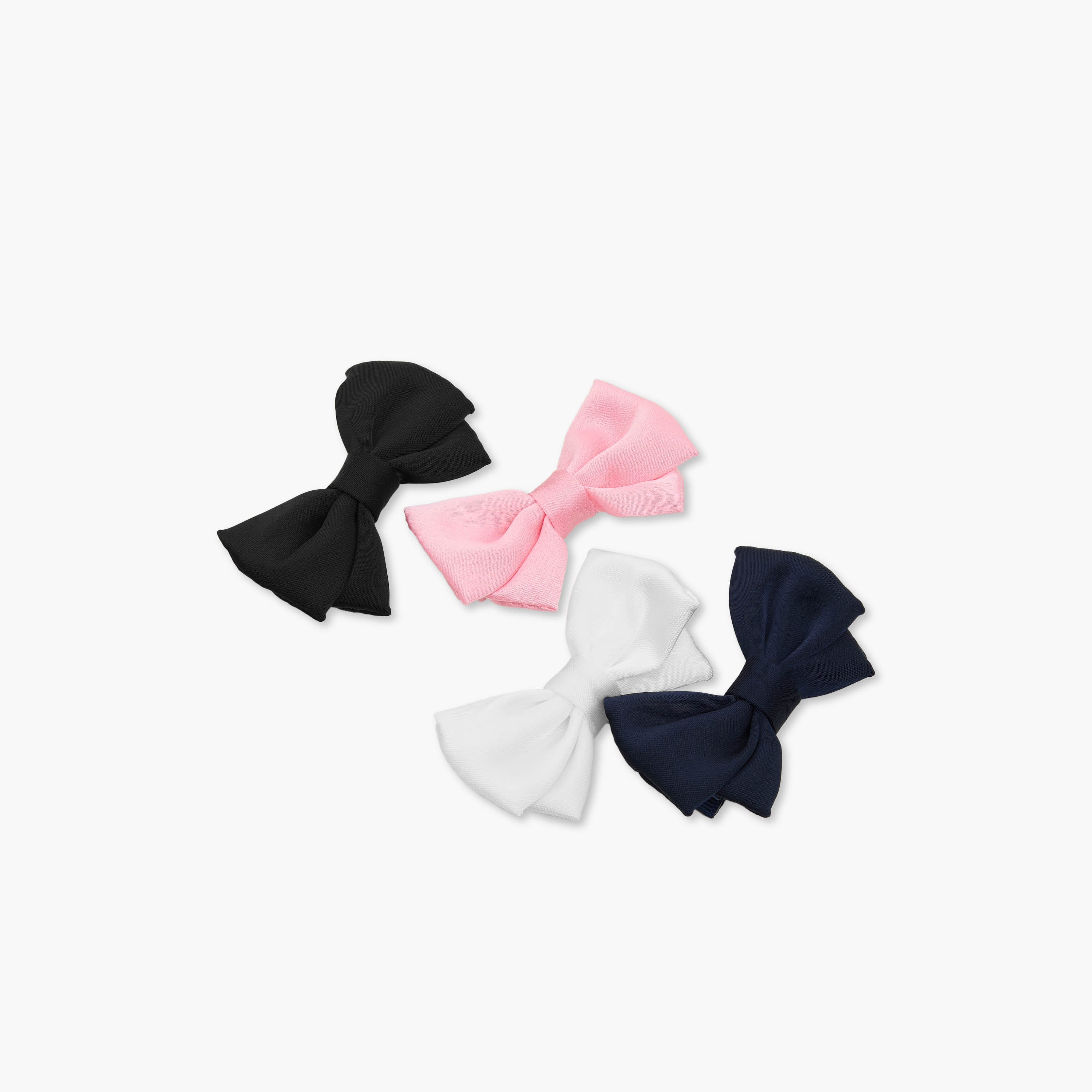 مشابك شعر سادة بفيونكة من تشارمز - طقم من 4 قطع-girls-accessories-hairaccessories-image-3