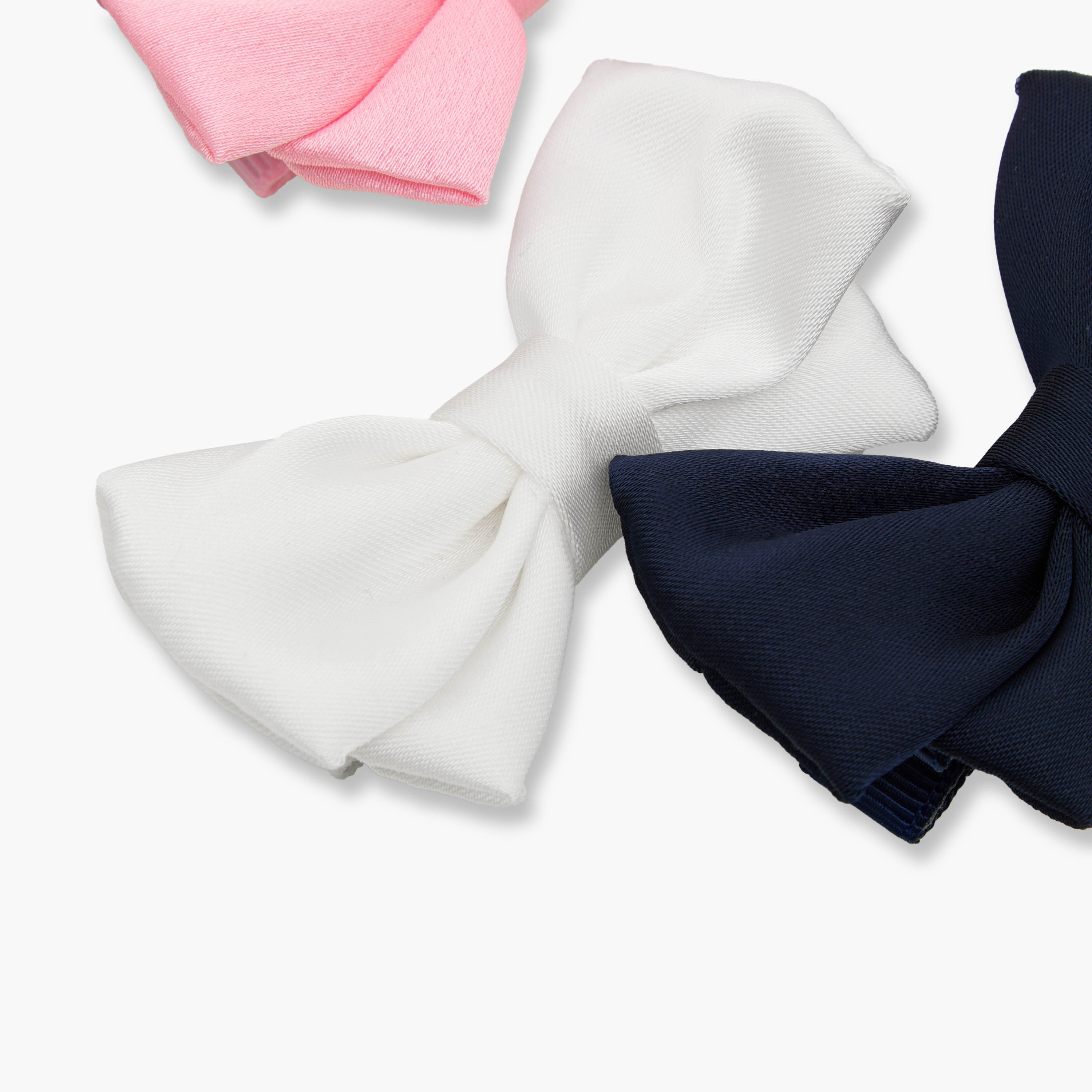 مشابك شعر سادة بفيونكة من تشارمز - طقم من 4 قطع-girls-accessories-hairaccessories-image-5