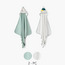 Juniors 2-Piece Mushroom Embroidered Hooded Towel Set - 75x75 cm-baby-bathandcare-towels-image-1