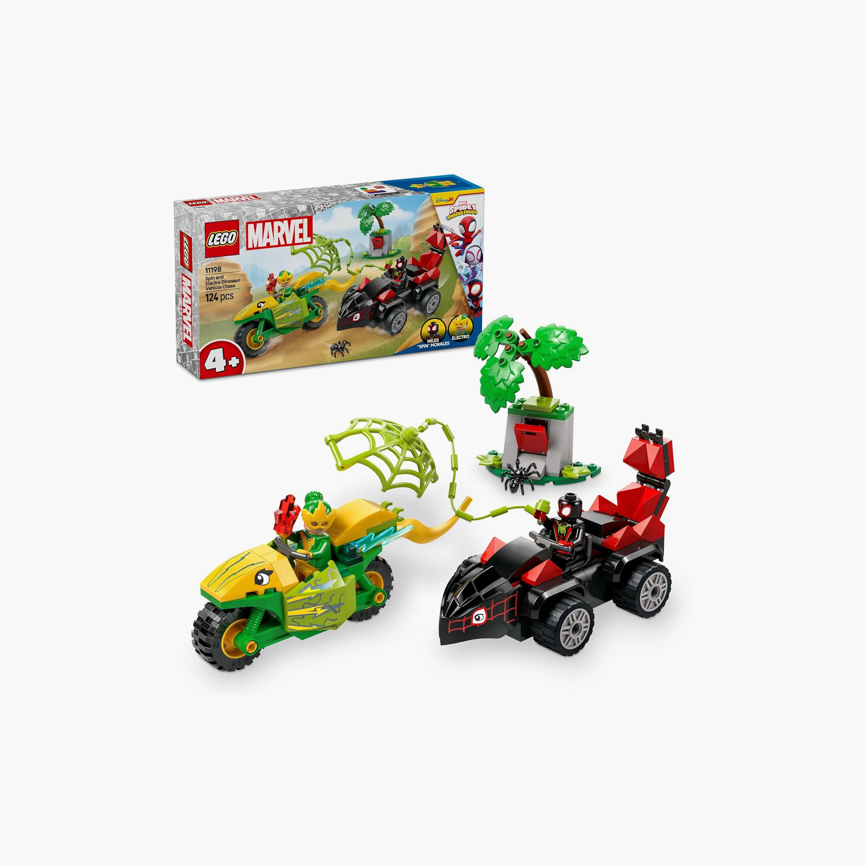 مجموعة ألعاب سبايدي وأصدقاؤه المذهلون – مطاردة مركبة الديناصور مع سبين وإلكترو 11198 من ليجو® مارفل -toys-buildingblocks-blocks-image-8
