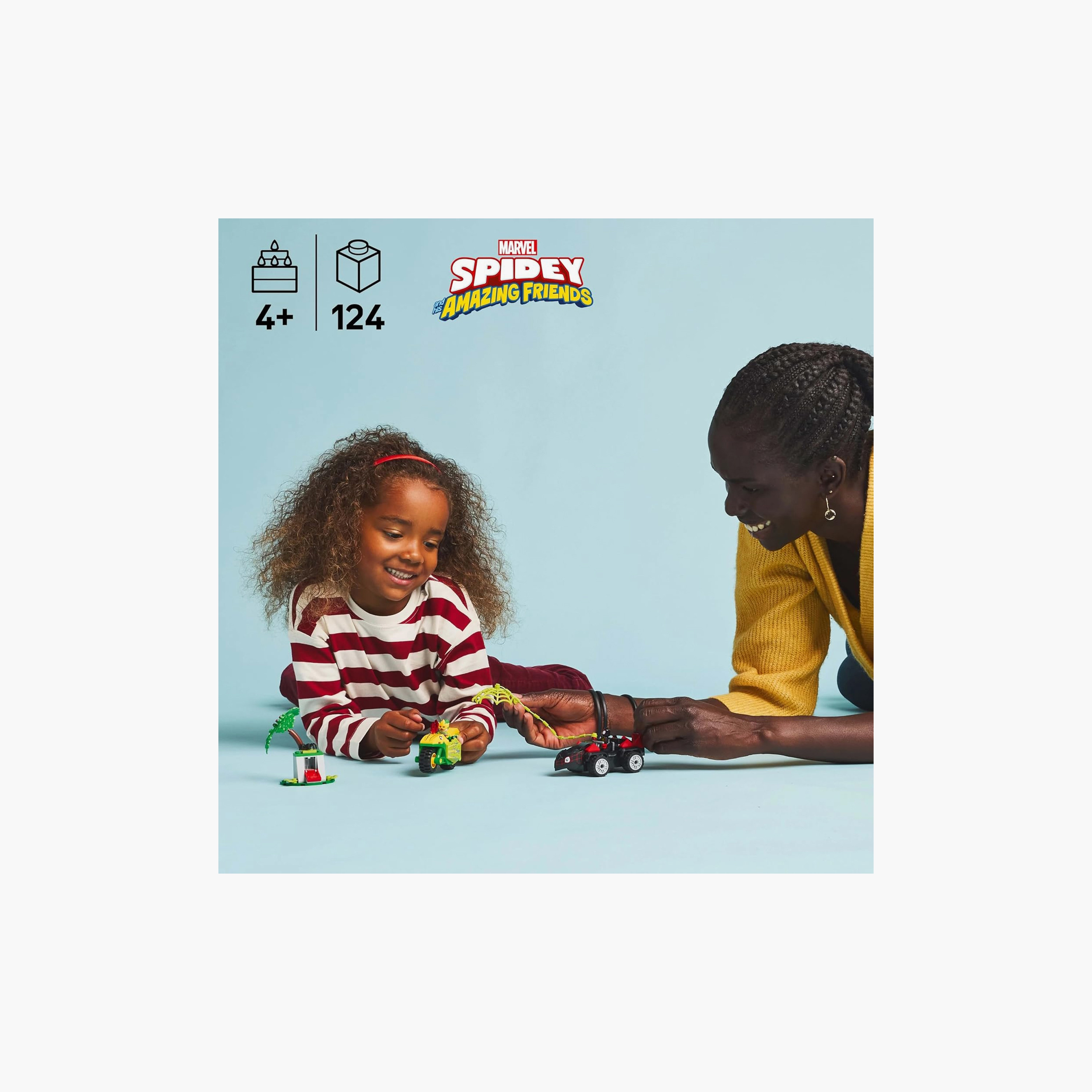 مجموعة ألعاب سبايدي وأصدقاؤه المذهلون – مطاردة مركبة الديناصور مع سبين وإلكترو 11198 من ليجو® مارفل -toys-buildingblocks-blocks-image-3