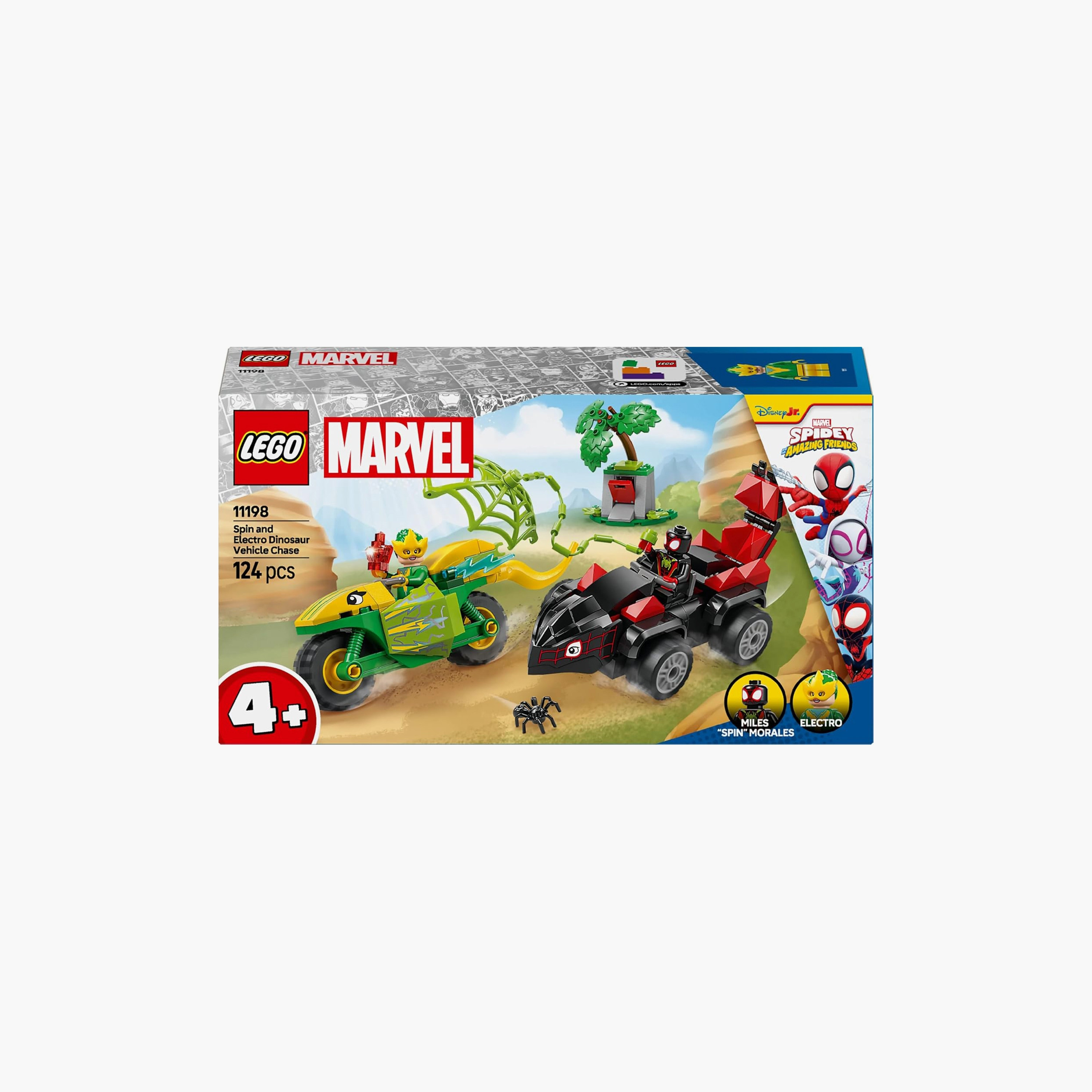 مجموعة ألعاب سبايدي وأصدقاؤه المذهلون – مطاردة مركبة الديناصور مع سبين وإلكترو 11198 من ليجو® مارفل -toys-buildingblocks-blocks-image-1