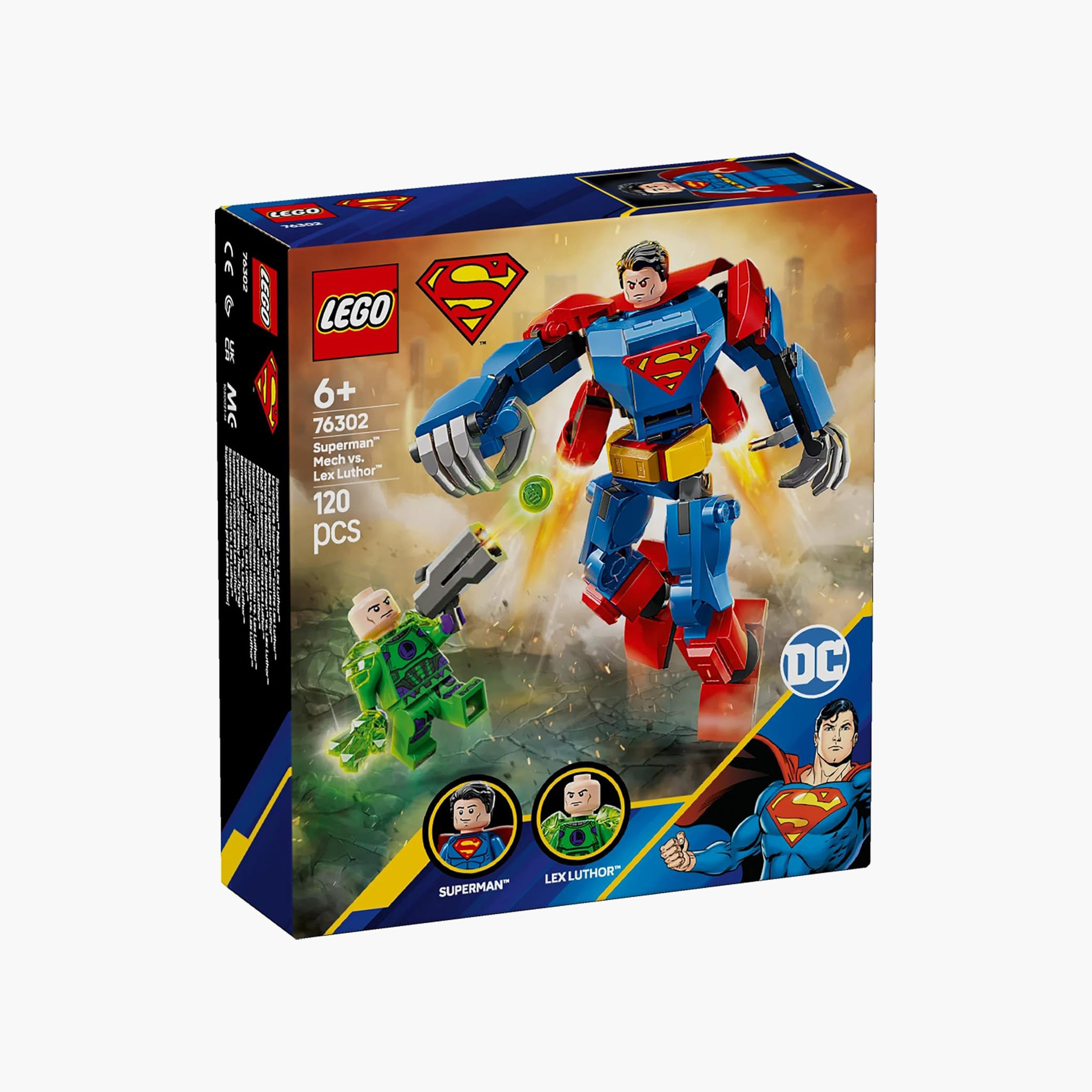 LEGO® DC Superman™ Mech vs. Lex Luthor™ Super Hero™ Toy Figure Playset 76302-toys-buildingblocks-blocks-image-7