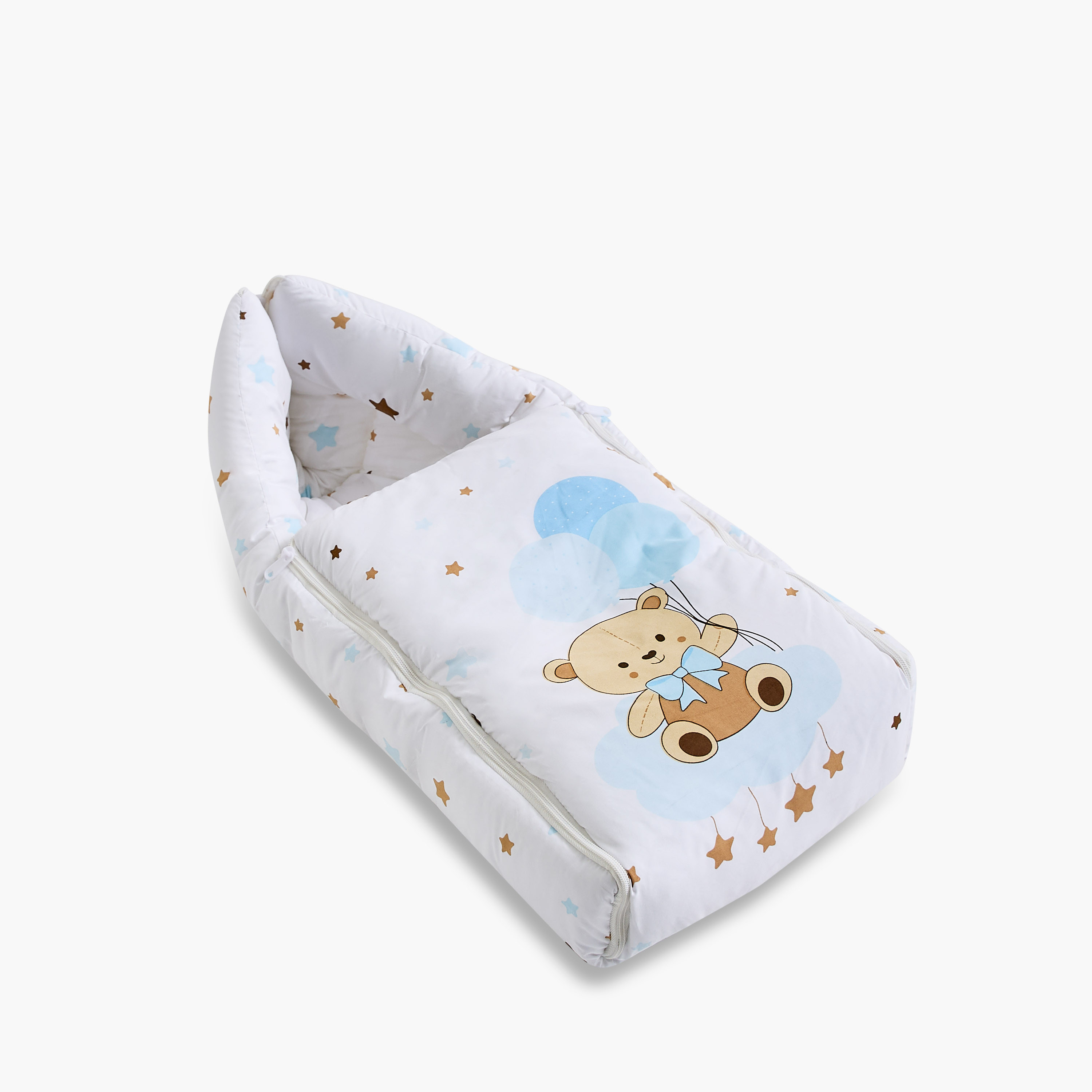 Juniors Baby Sleeping Bag with Bear Print - 0 Months+-baby-nursery-babybedding-image-2