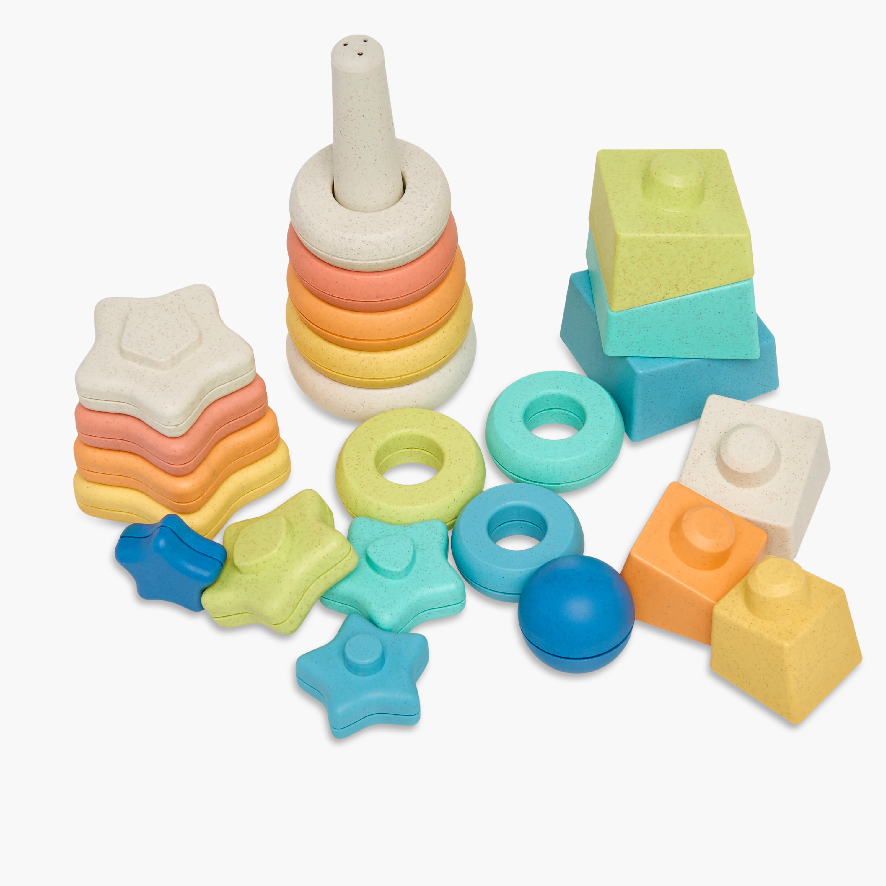 Juniors Ring and Star Stacking Tower-toys-babyandtoddlertoys-stackingandnestingtoys-image-5