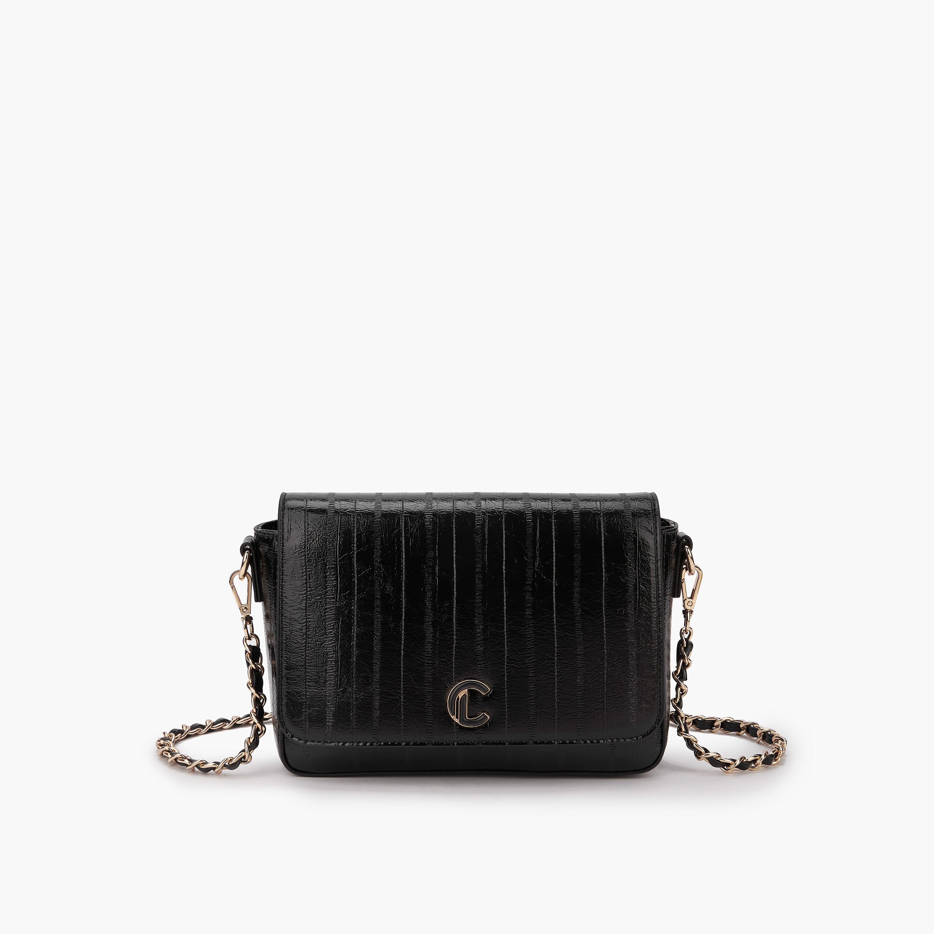 شنطة كروس بودي بارزة الملمس بطية إغلاق من لو كونفورت-women-bagsandwallets-handbags-image-2