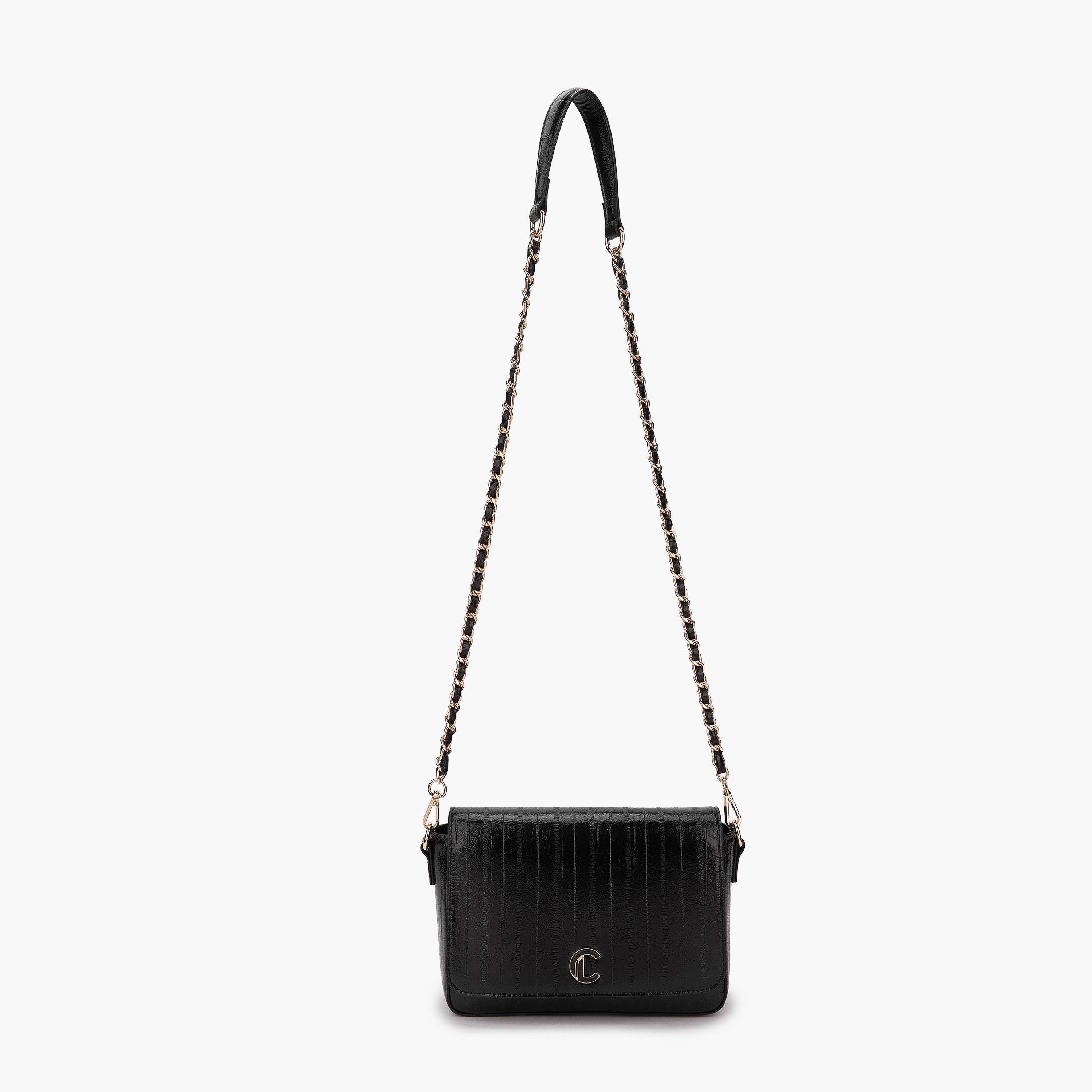 شنطة كروس بودي بارزة الملمس بطية إغلاق من لو كونفورت-women-bagsandwallets-handbags-image-6