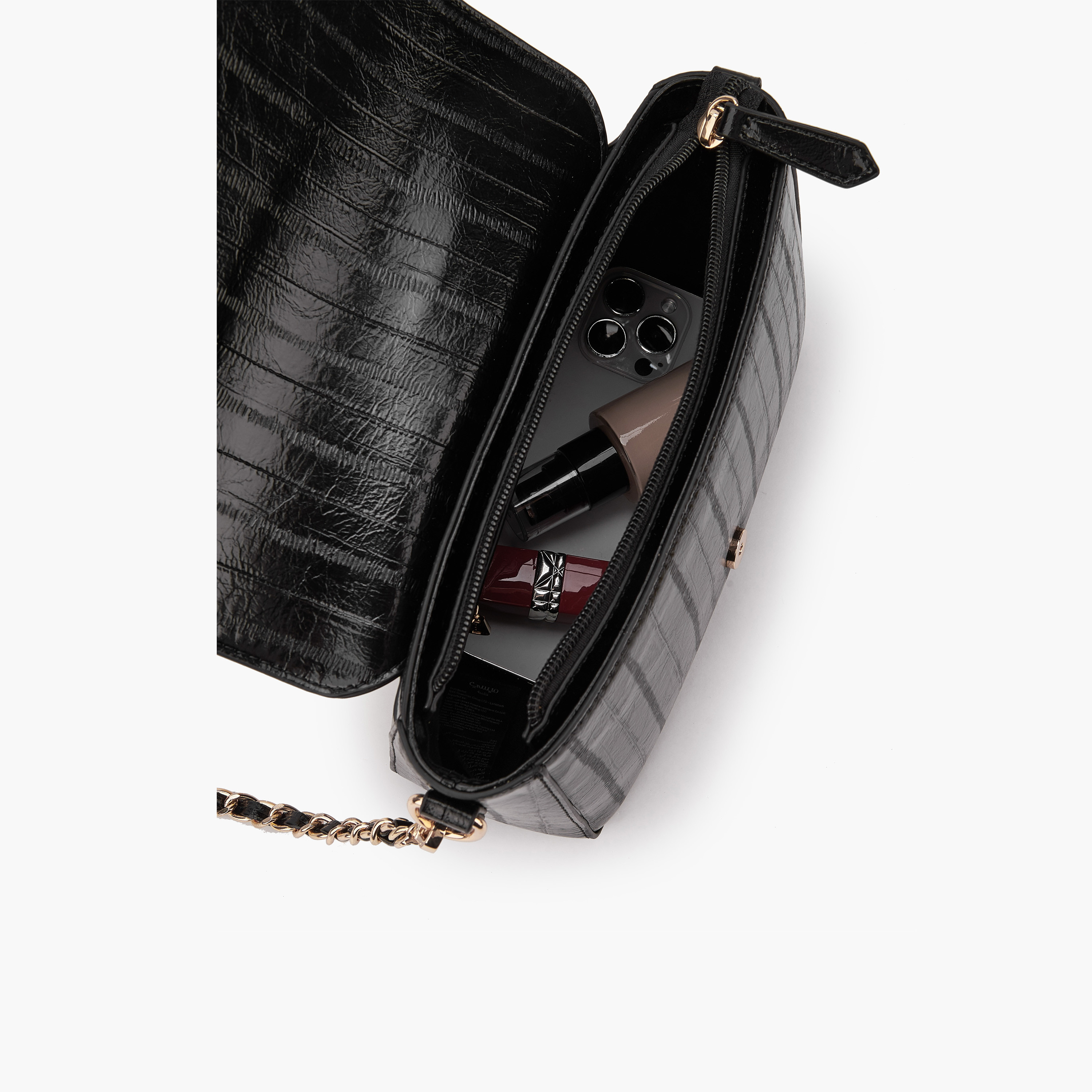 شنطة كروس بودي بارزة الملمس بطية إغلاق من لو كونفورت-women-bagsandwallets-handbags-image-7