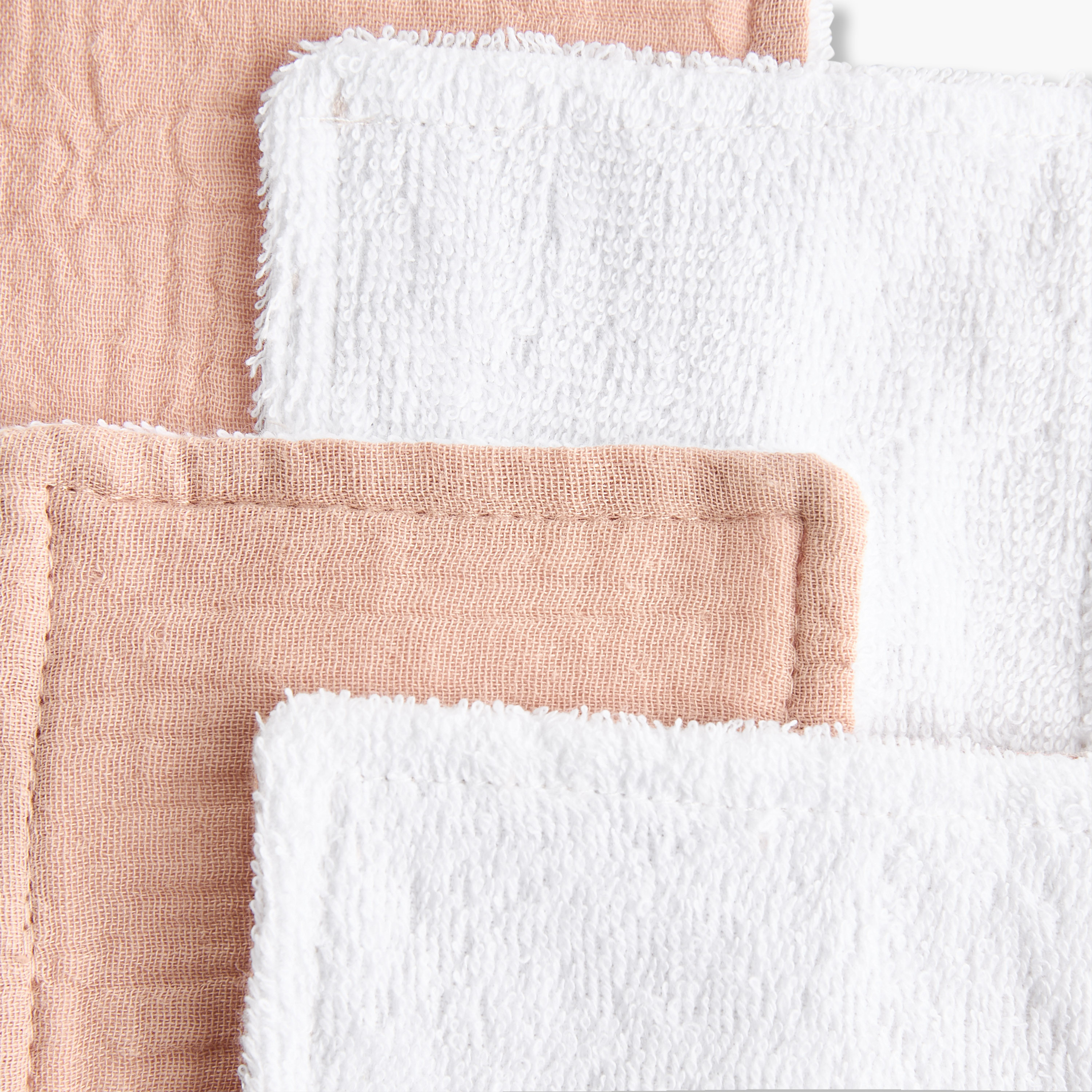 Pack of 4 Giggles 10x10 cm Baby Face Wipes with Soft Muslin-baby-bathandcare-towels-image-4
