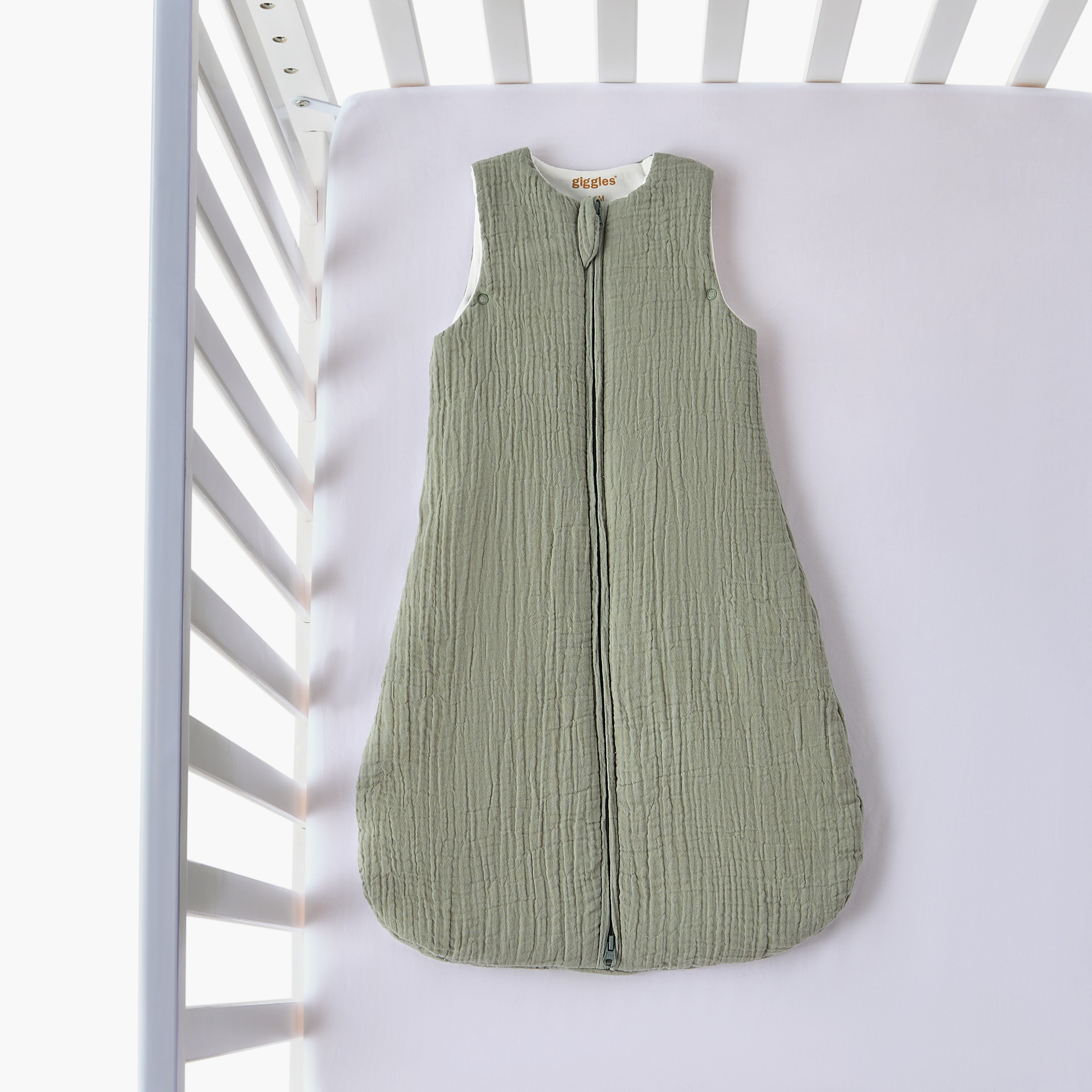 كيس نوم أطفال بسحاب إغلاق من جيجلز، 0-6 أشهر-baby-nursery-blanketsandswaddles-swaddlesandsleepingbags-image-1