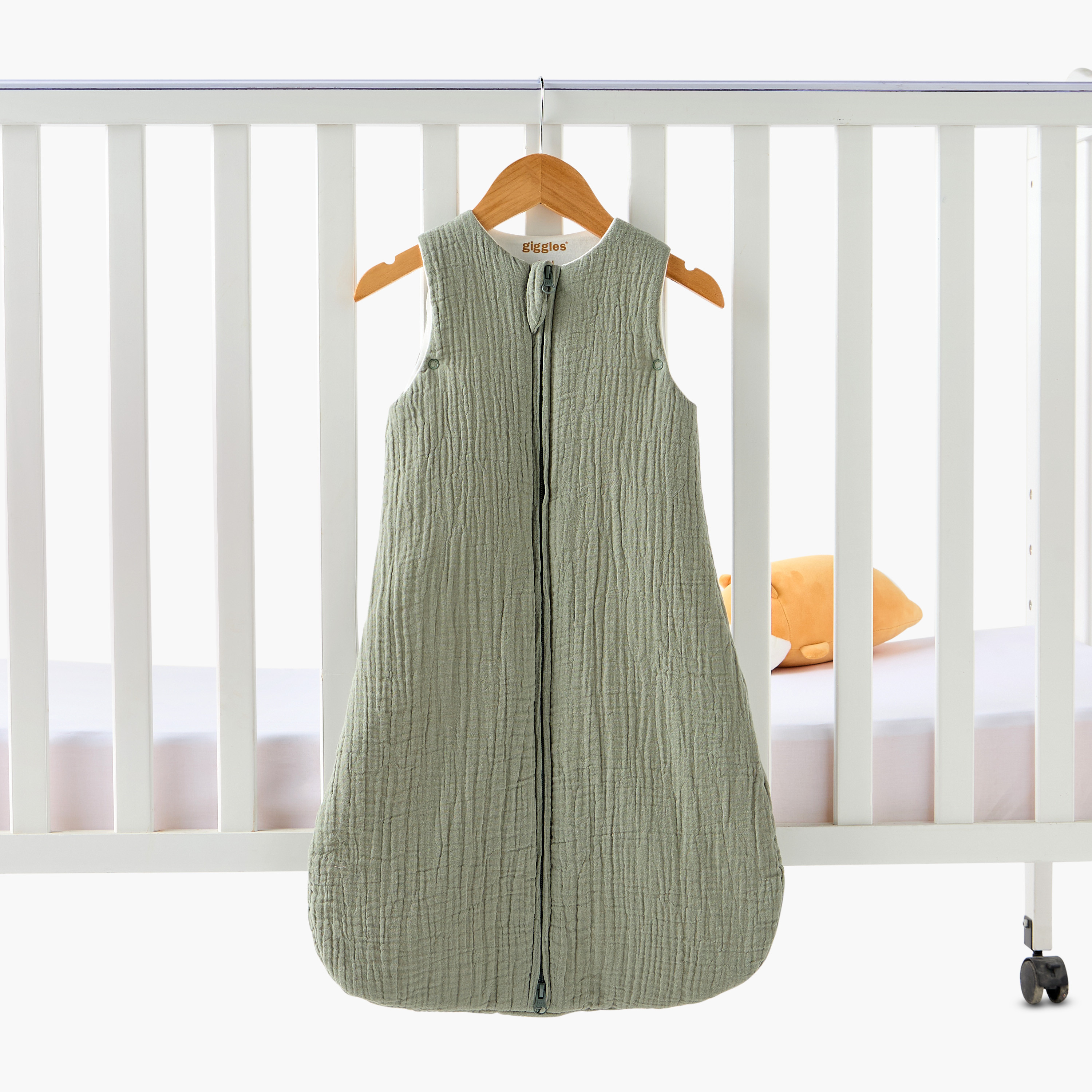 كيس نوم أطفال بسحاب إغلاق من جيجلز، 0-6 أشهر-baby-nursery-blanketsandswaddles-swaddlesandsleepingbags-image-2