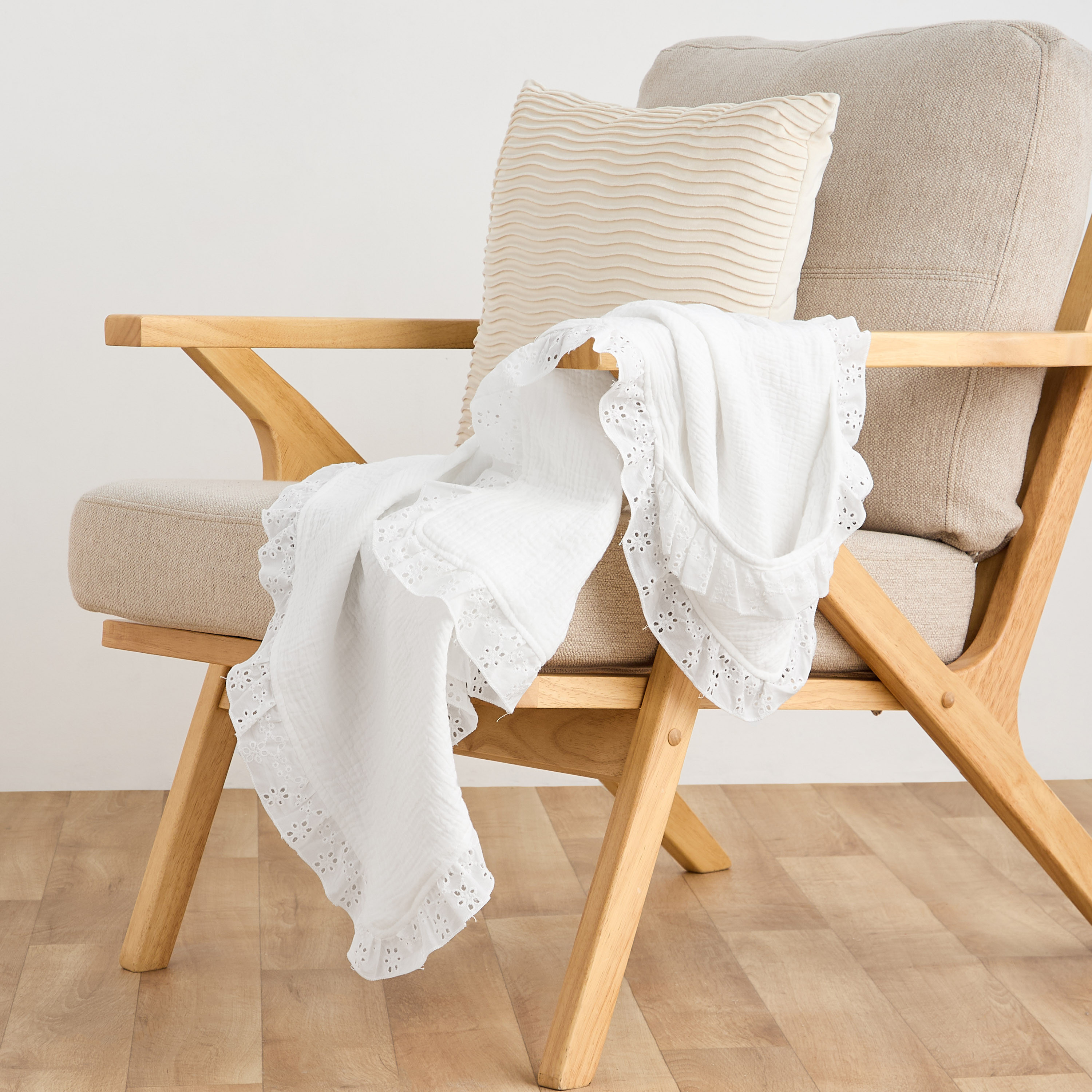 Giggles Receiving Blanket with Hood, 80x80 cm-baby-nursery-blanketsandswaddles-receivingblankets-image-2