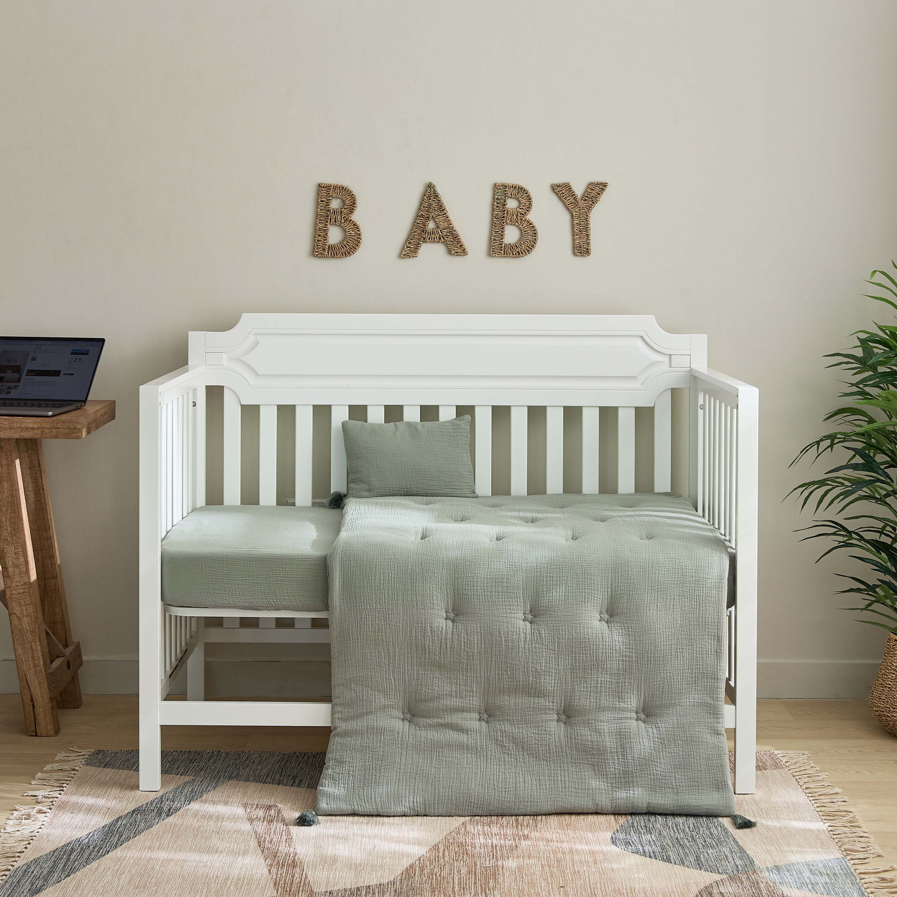 Giggles Baby Bedding Set with Tufting, 90x130 cm-baby-nursery-babybedding-image-1