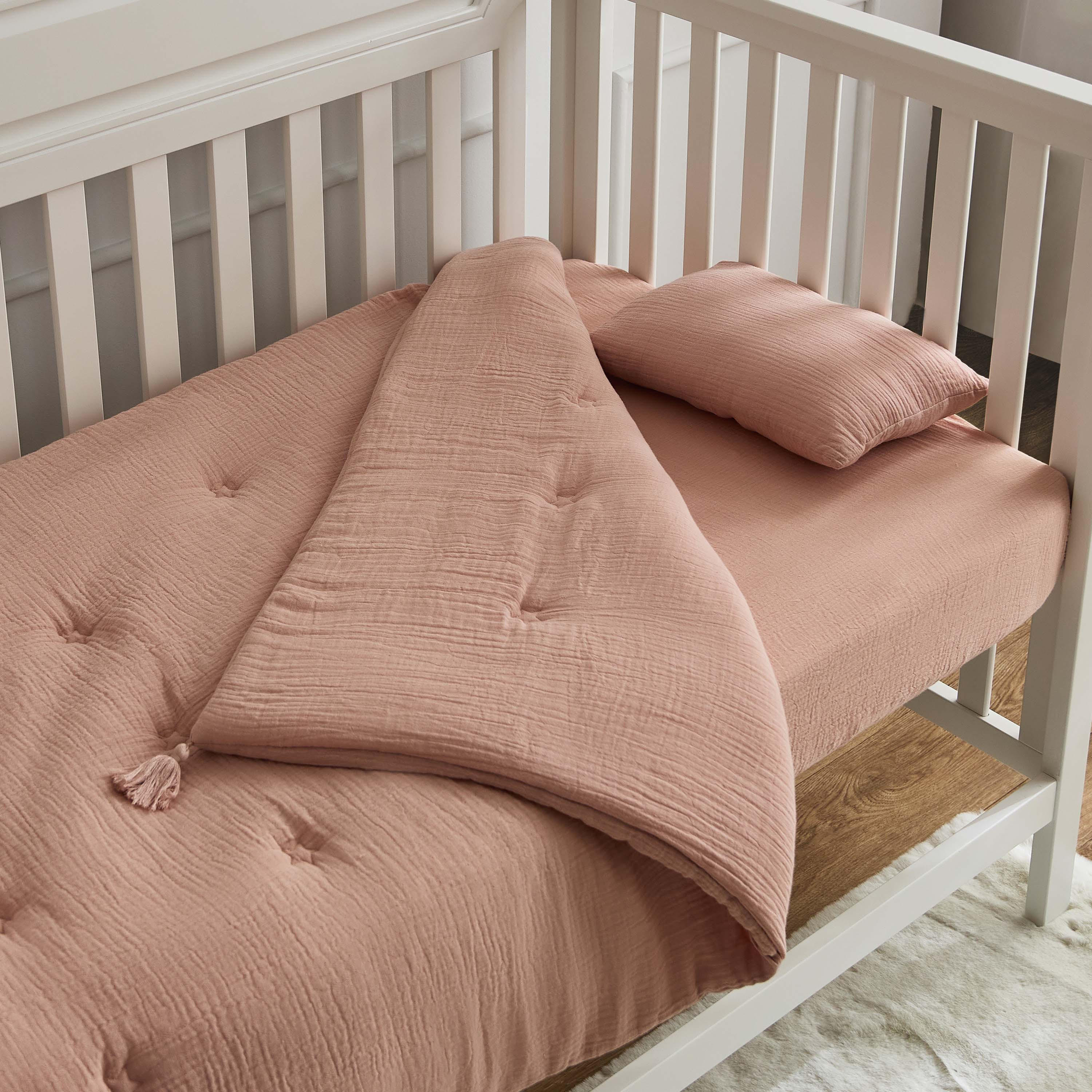 Set of 2 Giggles Baby Bedding Set with Soft Muslin, 90x130 cm-baby-nursery-babybedding-image-4
