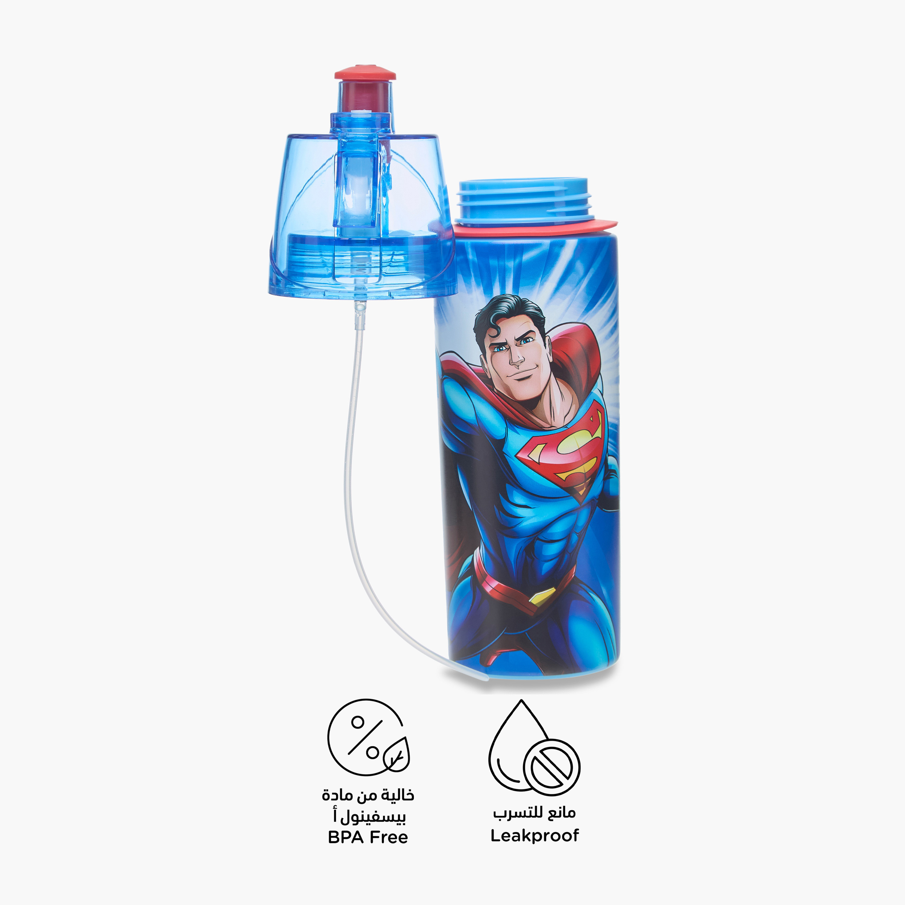 Superman Tritan Water Bottle with Twist Lock – 750 ml-school-waterbottles-image-2