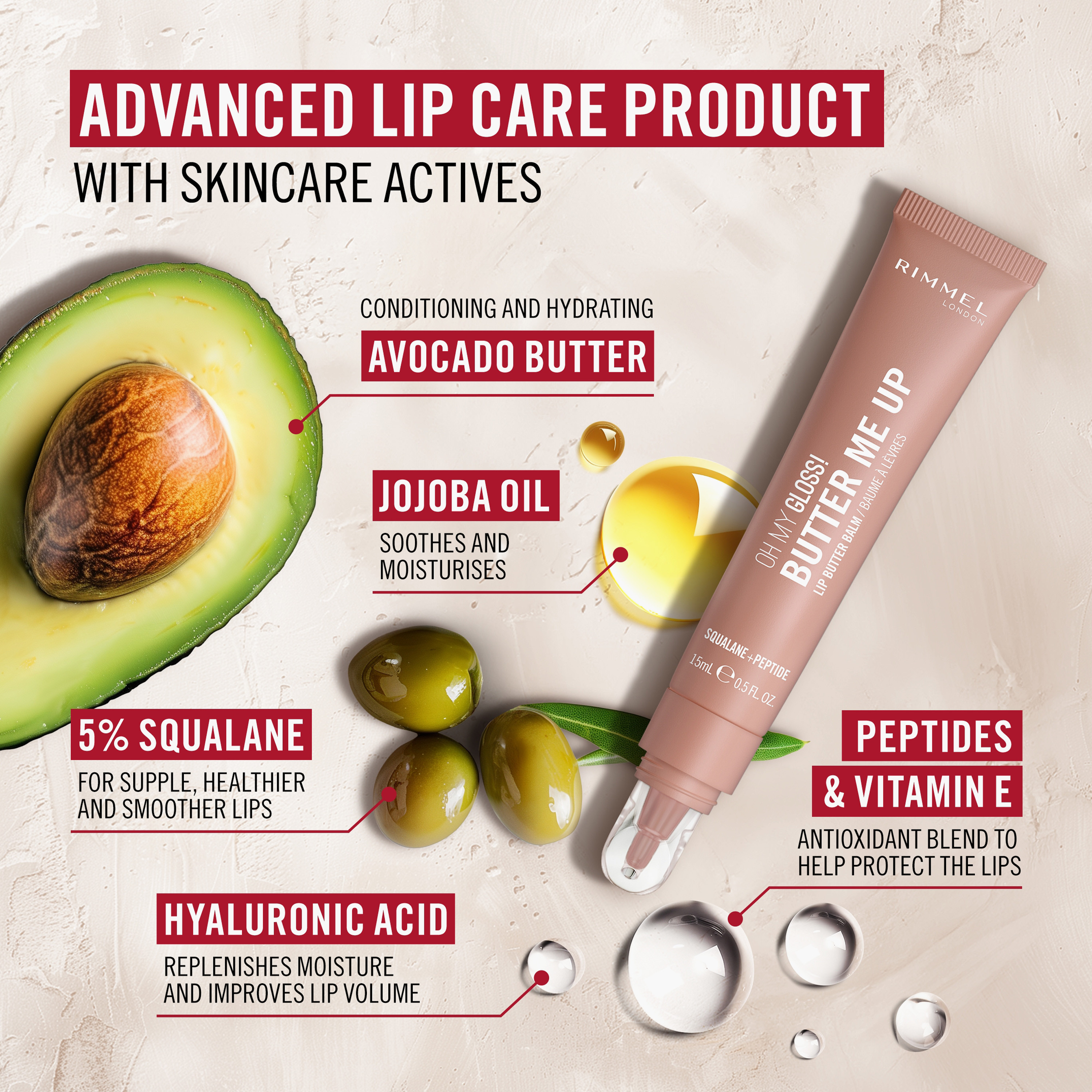 Rimmel Oh My Gloss Butter Me Up Lip Butter Balm - 15 ml -beautyandpersonalcare-makeup-lips-lipglossesandbalms-image-28