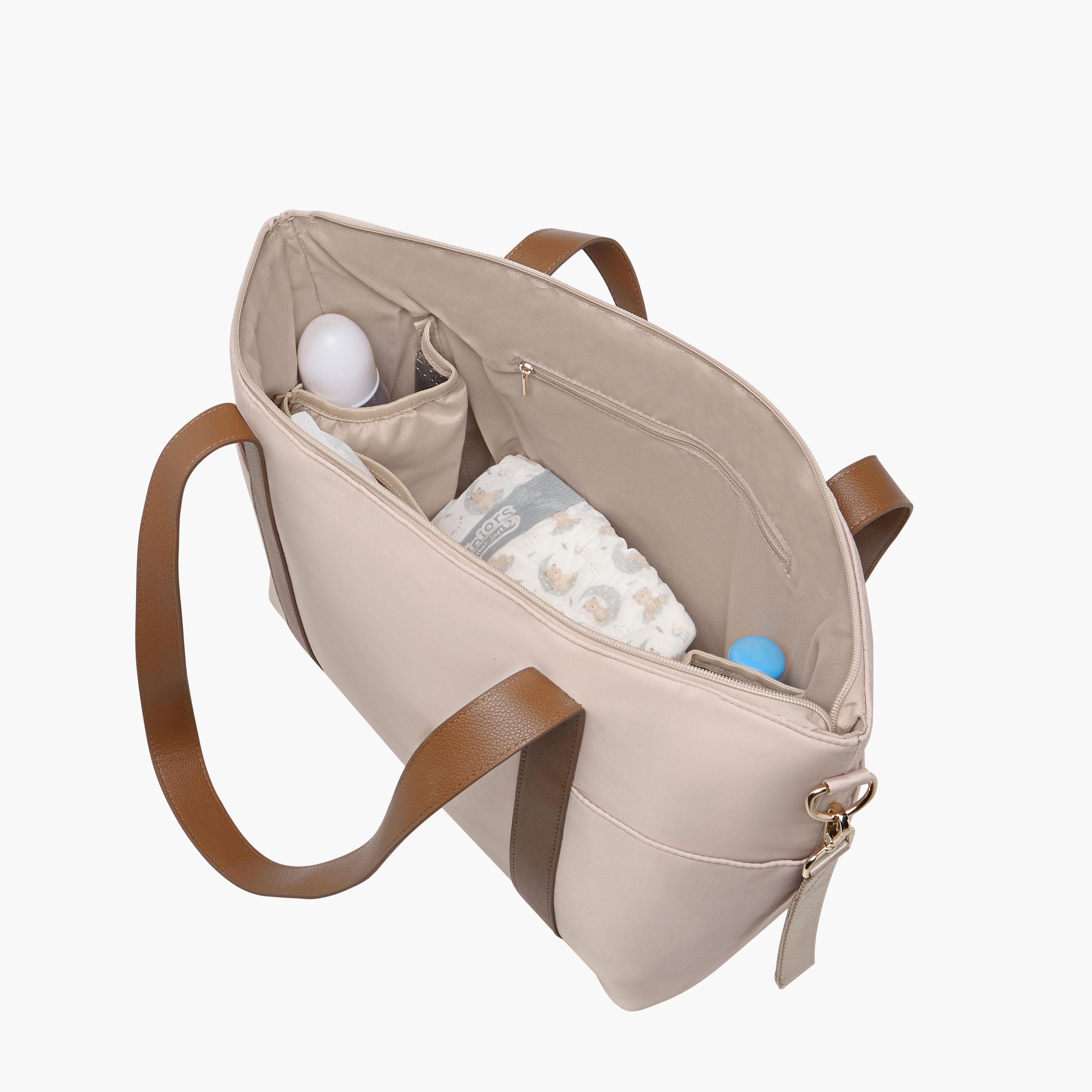 Giggles Solid Diaper Bag with Double Handles-baby-diapering-diaperbags-image-13