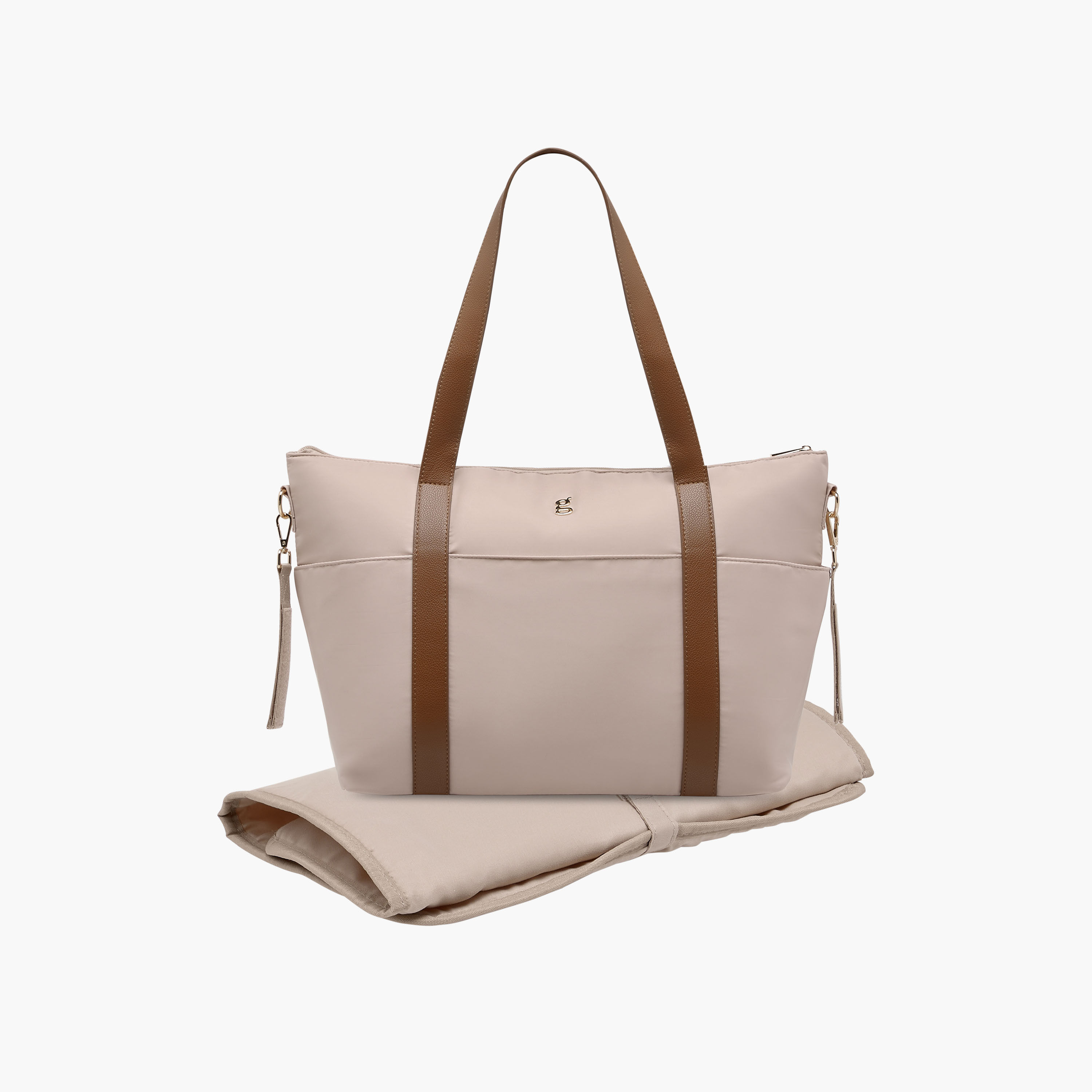 Giggles Solid Diaper Bag with Double Handles-baby-diapering-diaperbags-image-3