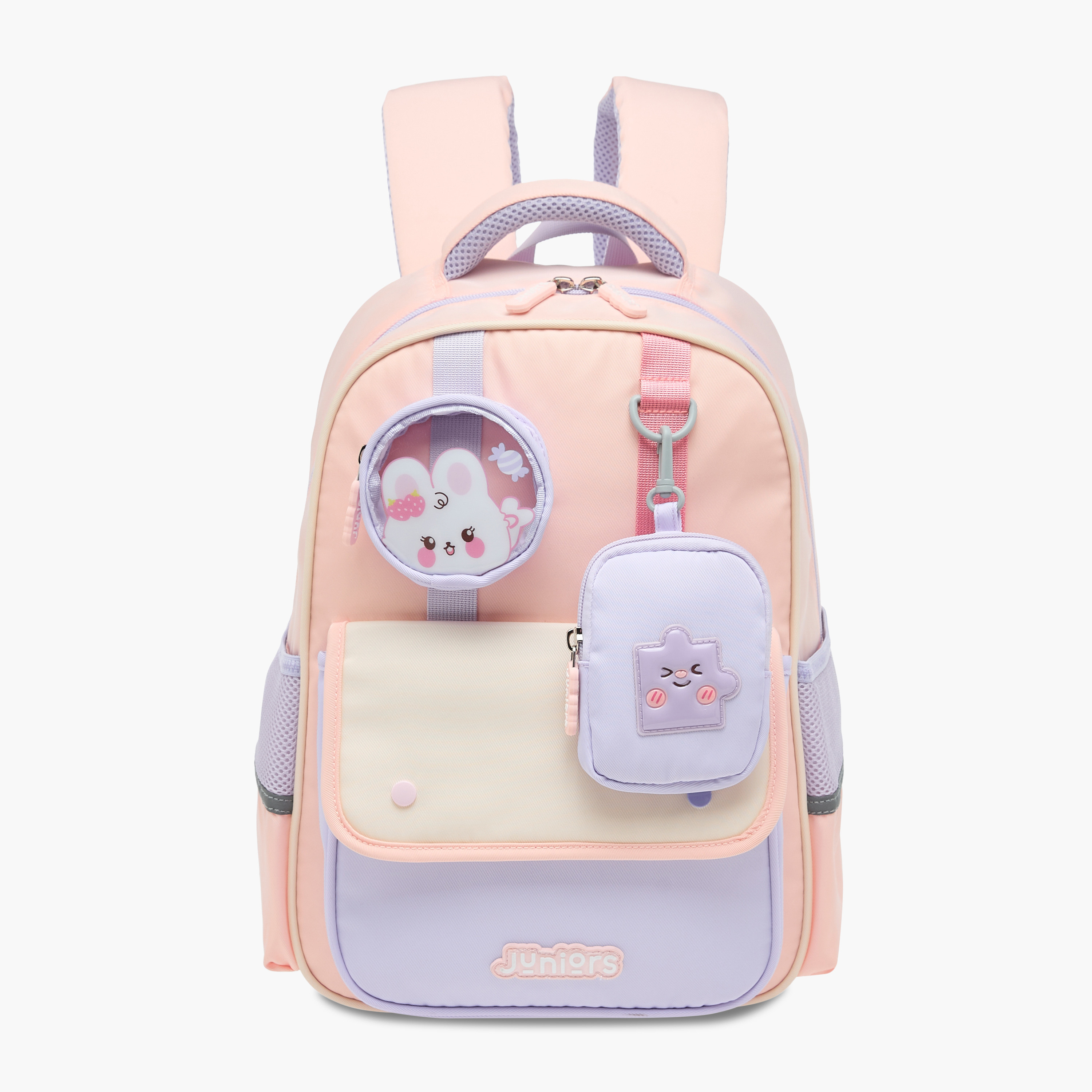 شنطة ظهر بقوالب ملونة وحمّالات كتف قابلة للتعديل من جونيورز - 15 بوصة-school-bagsandbackpacks-backpacks-image-1