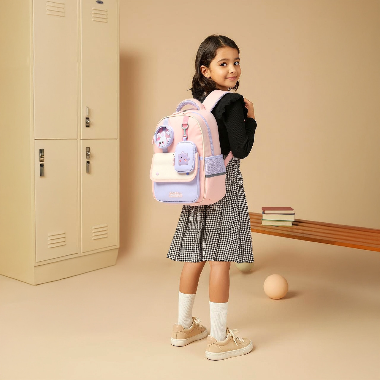 شنطة ظهر بقوالب ملونة وحمّالات كتف قابلة للتعديل من جونيورز - 15 بوصة-school-bagsandbackpacks-backpacks-image-2