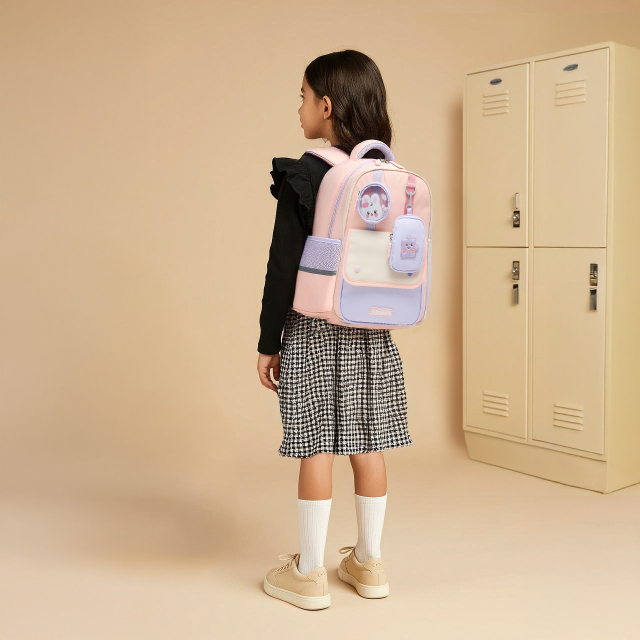 شنطة ظهر بقوالب ملونة وحمّالات كتف قابلة للتعديل من جونيورز - 15 بوصة-school-bagsandbackpacks-backpacks-image-3
