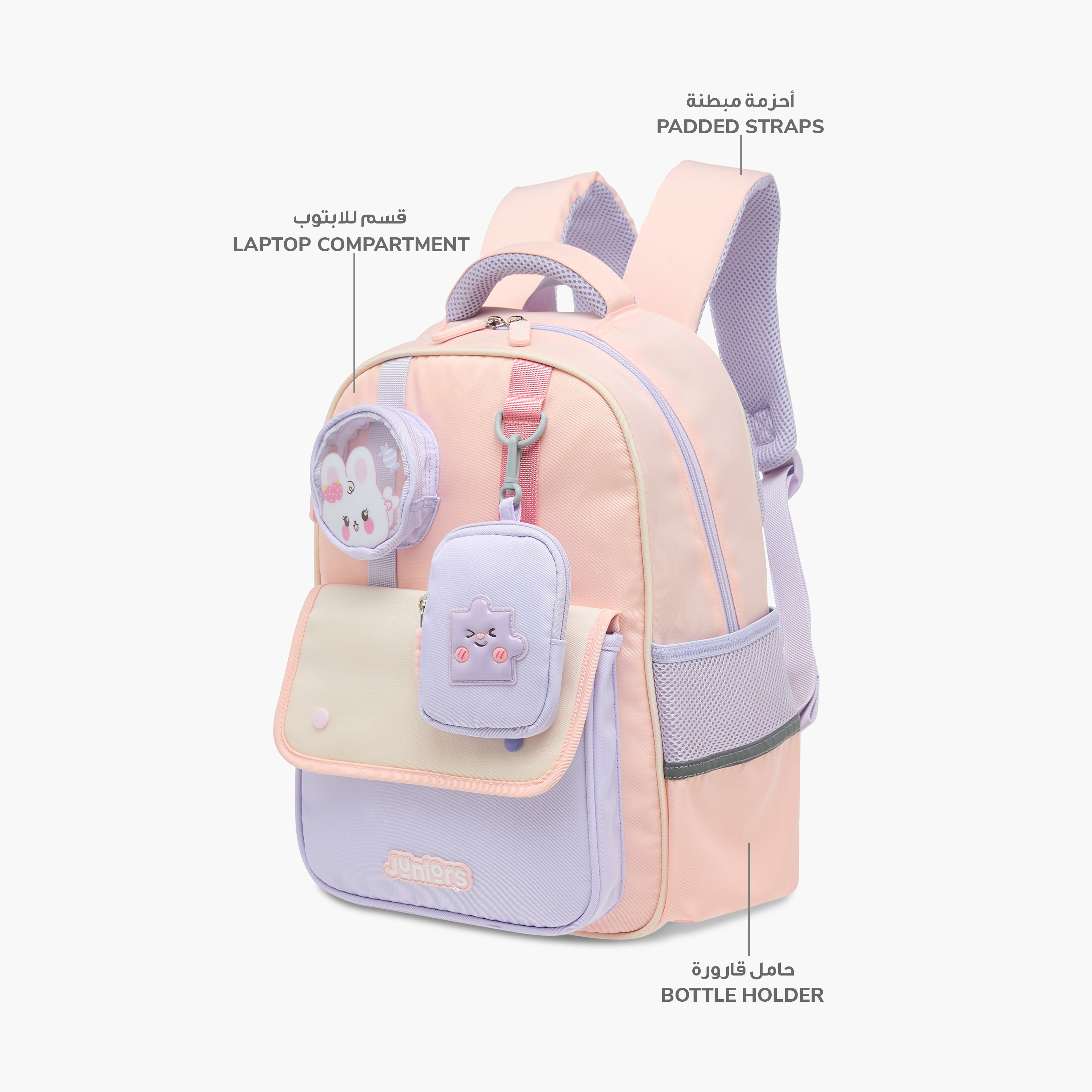 شنطة ظهر بقوالب ملونة وحمّالات كتف قابلة للتعديل من جونيورز - 15 بوصة-school-bagsandbackpacks-backpacks-image-8