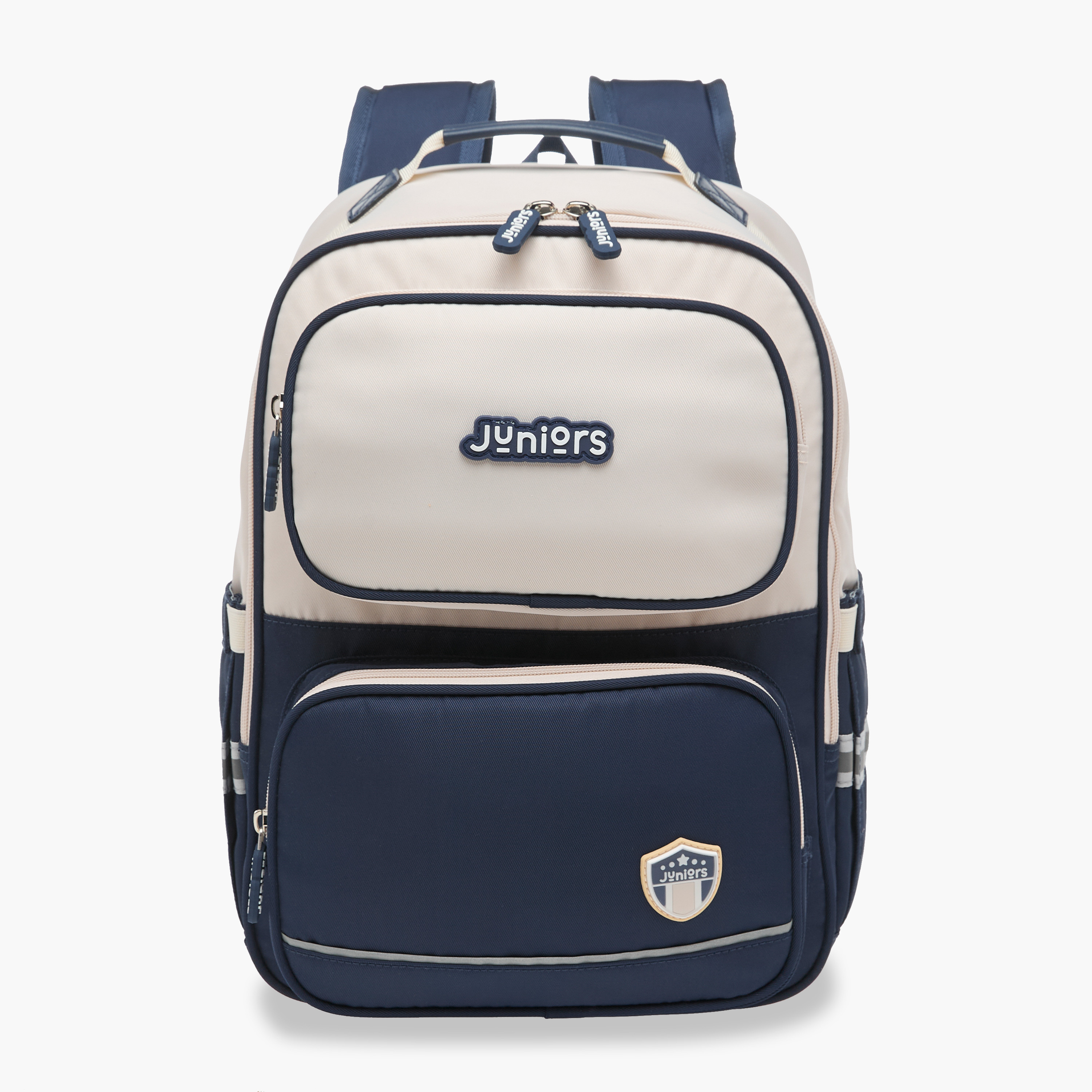 Juniors Colourblock Backpack with Adjustable Straps and Zip Closure - 15 inches-school-bagsandbackpacks-backpacks-image-2