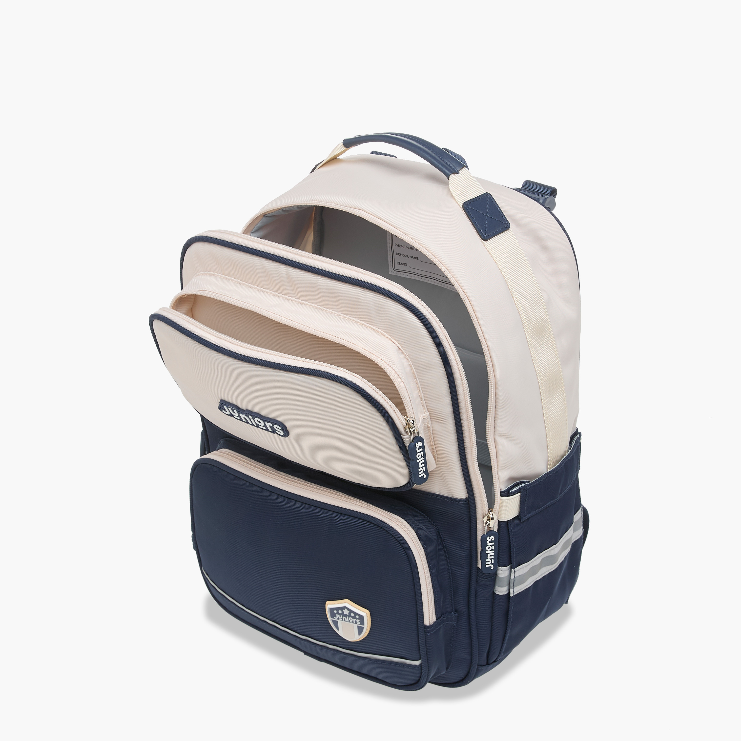 Juniors Colourblock Backpack with Adjustable Straps and Zip Closure - 15 inches-school-bagsandbackpacks-backpacks-image-13