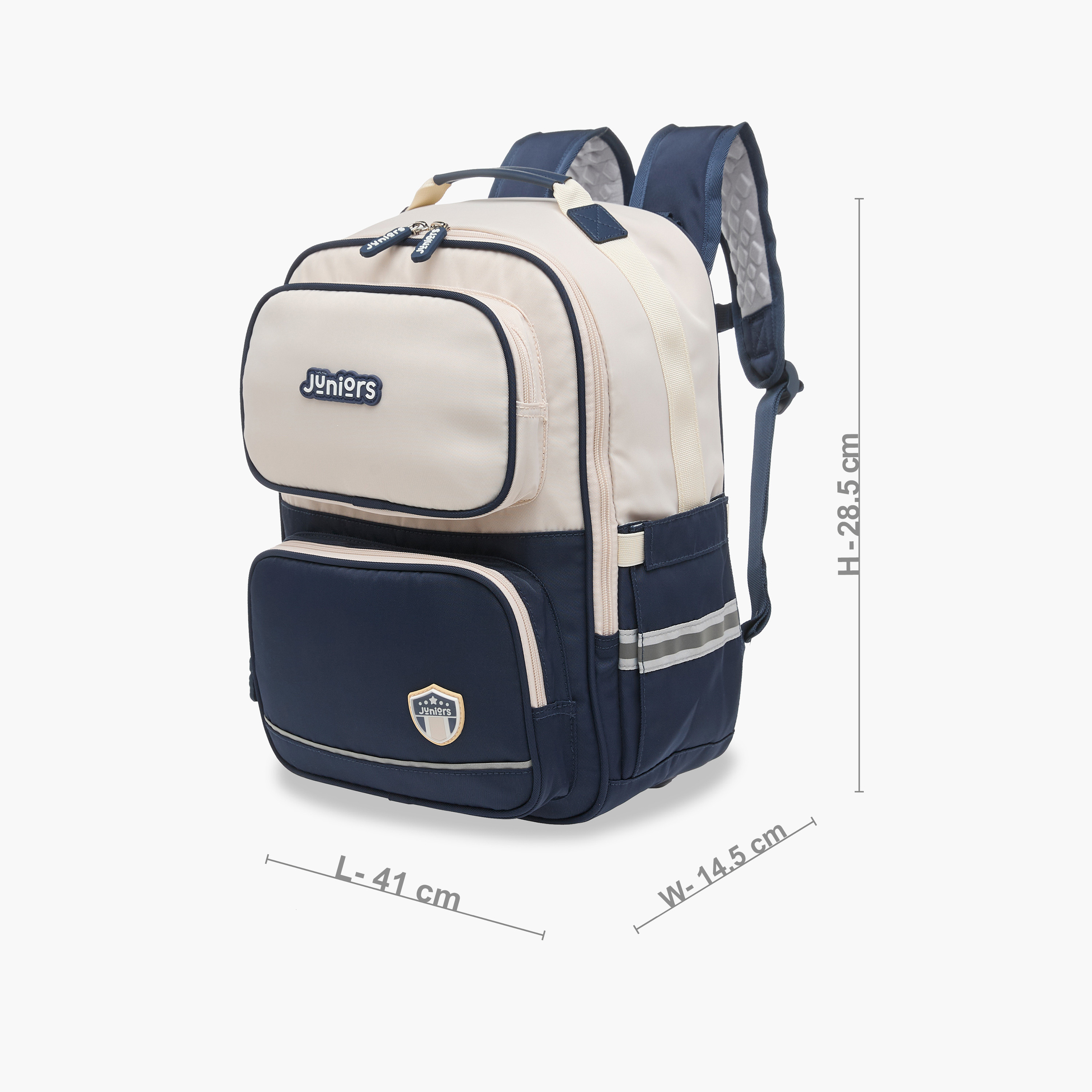 Juniors Colourblock Backpack with Adjustable Straps and Zip Closure - 15 inches-school-bagsandbackpacks-backpacks-image-5