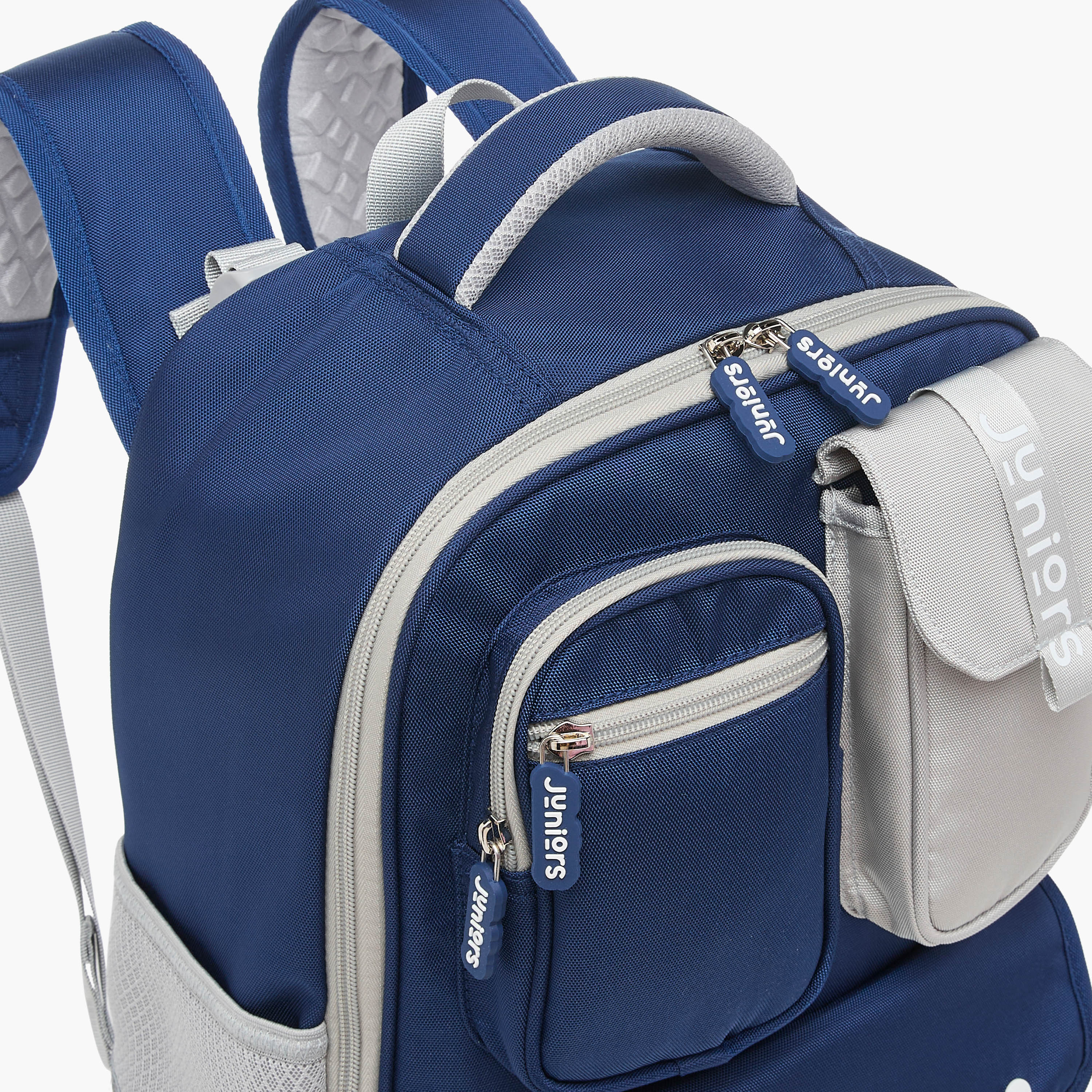 Juniors Colourblock Backpack with Adjustable Straps and Zip Closure - 16 inches-school-bagsandbackpacks-backpacks-image-12