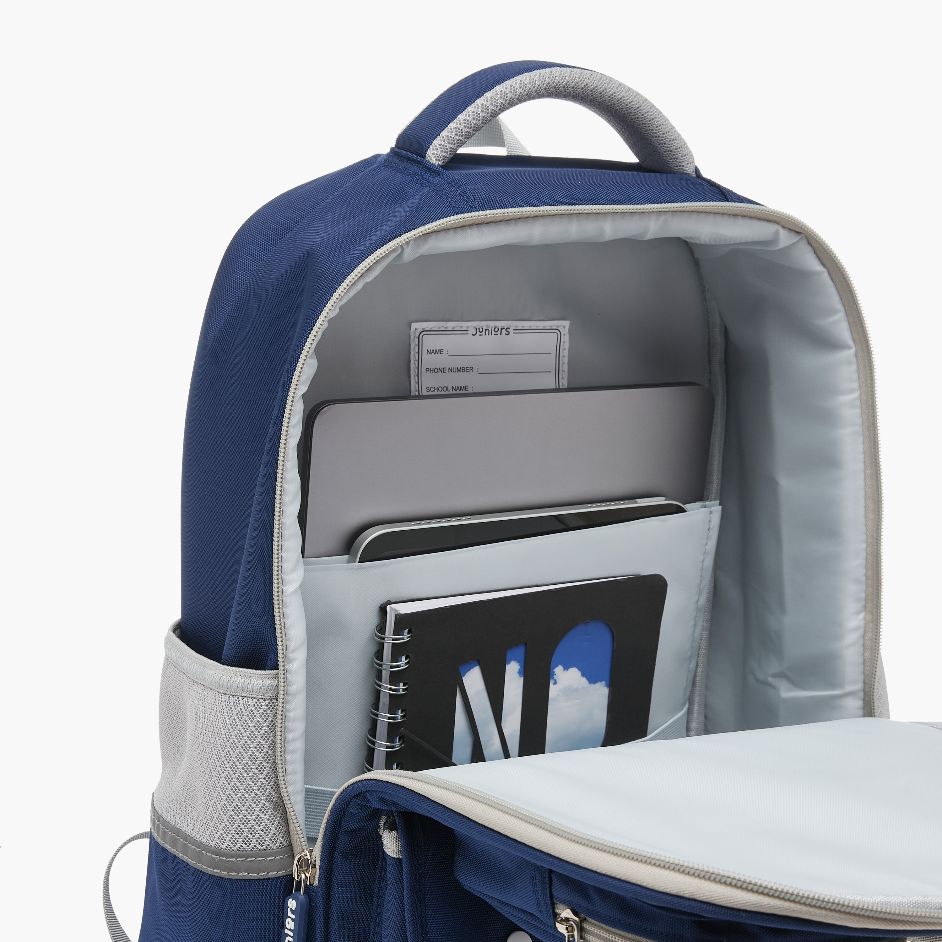 Juniors Colourblock Backpack with Adjustable Straps and Zip Closure - 16 inches-school-bagsandbackpacks-backpacks-image-17