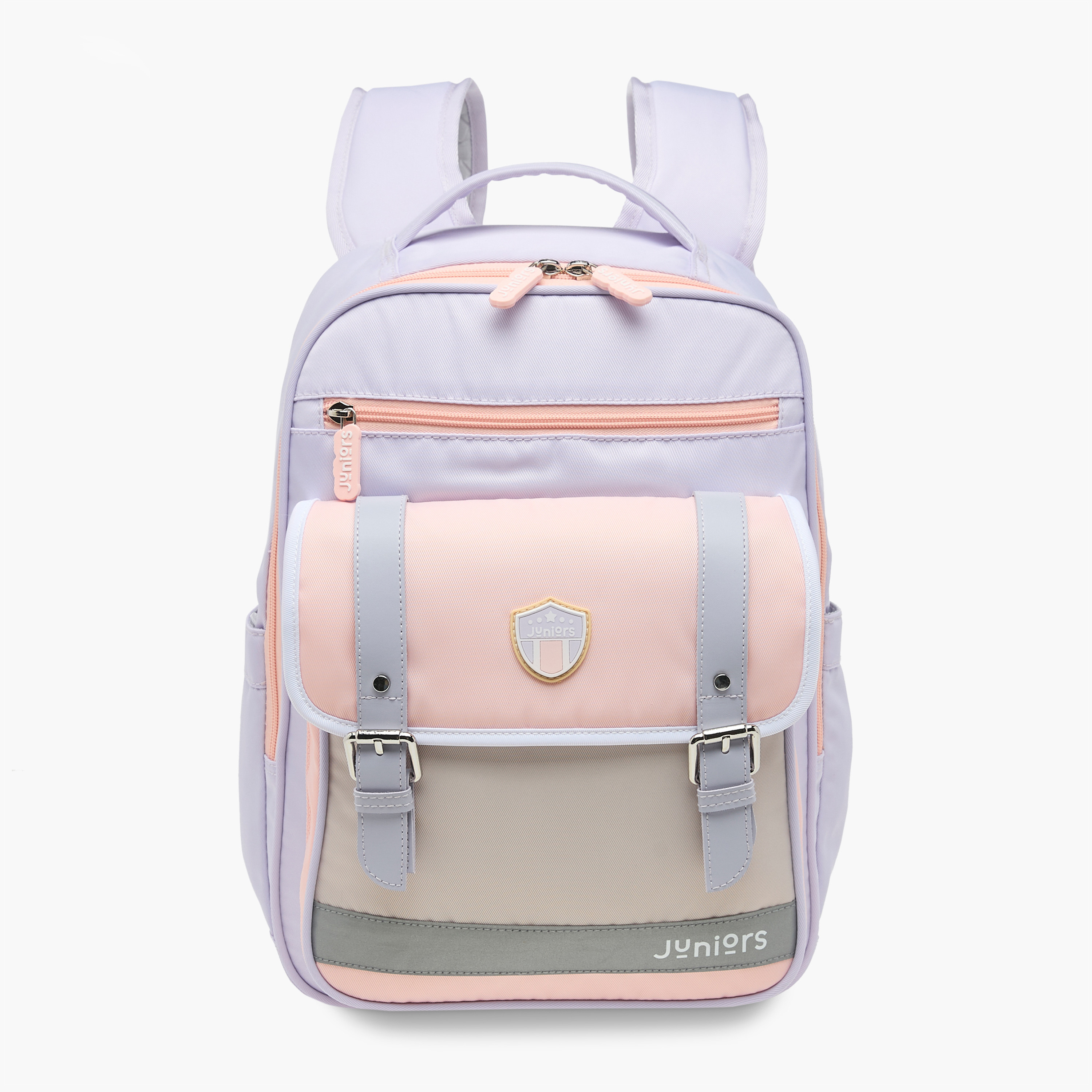 شنطة ظهر بقوالب ملونة وحمالات قابلة للتعديل وسحاب إغلاق من جونيورز - 15 بوصة-school-bagsandbackpacks-backpacks-image-1