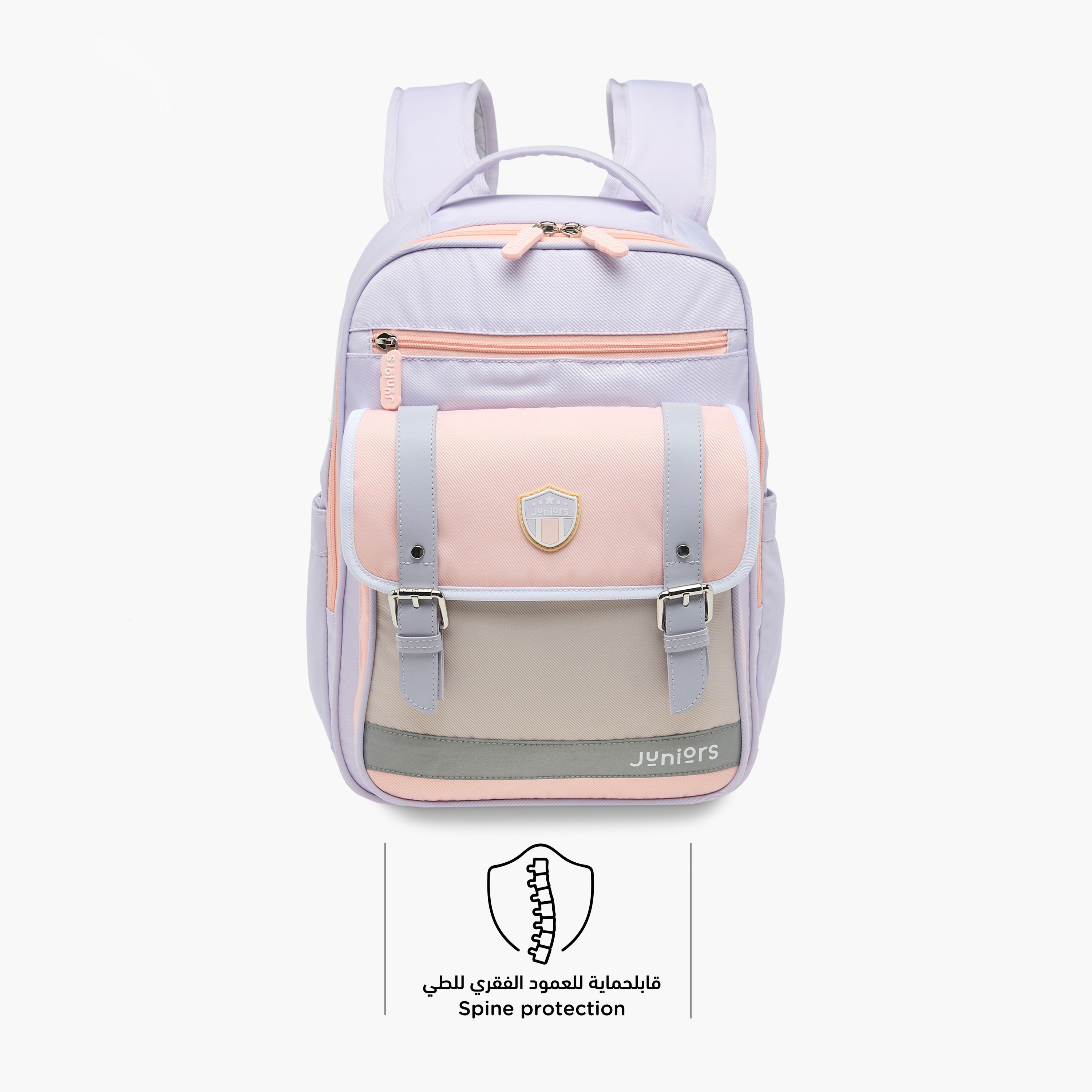 شنطة ظهر بقوالب ملونة وحمالات قابلة للتعديل وسحاب إغلاق من جونيورز - 15 بوصة-school-bagsandbackpacks-backpacks-image-6