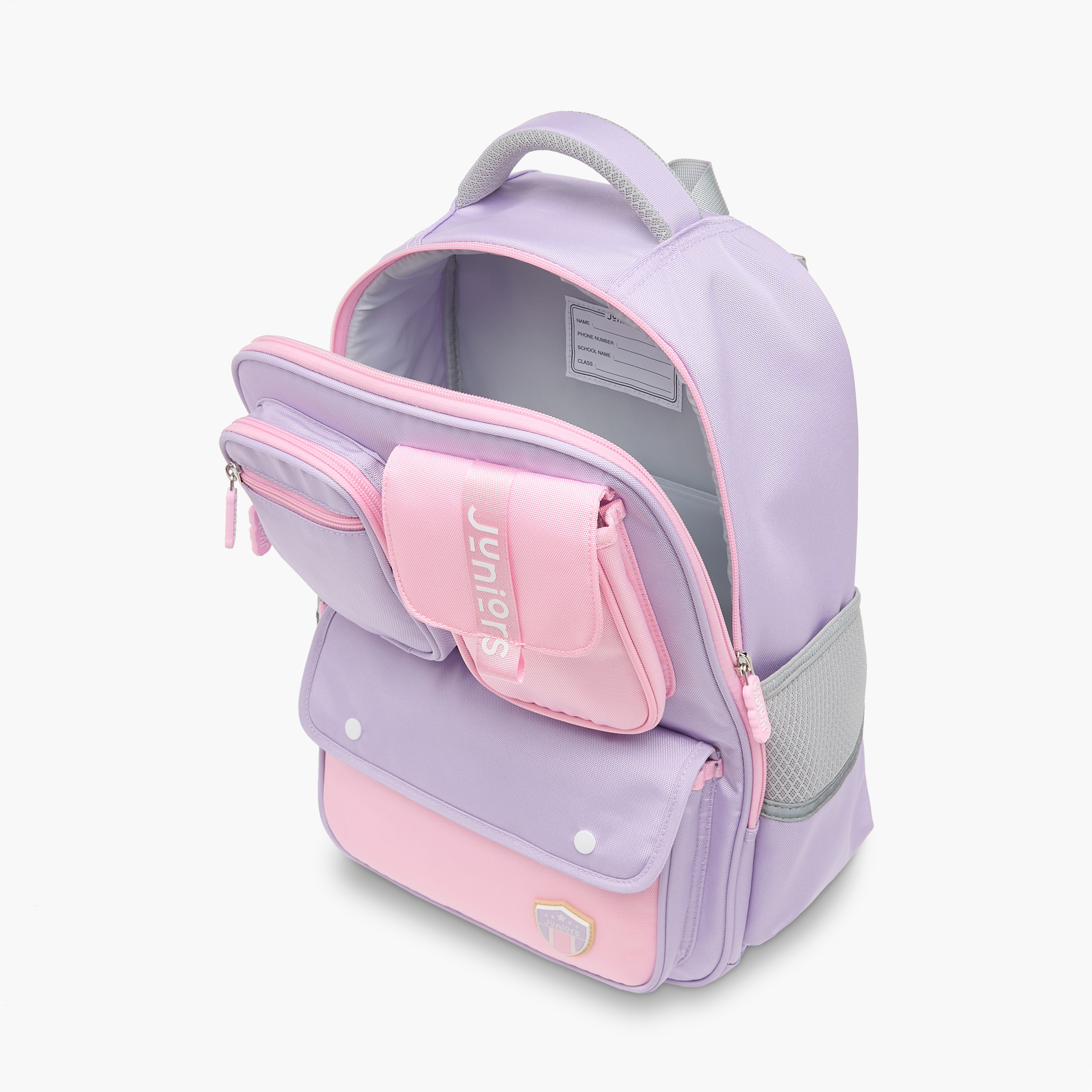 شنطة ظهر بقوالب ملونة وحمالات قابلة للتعديل وسحاب إغلاق من جونيورز - 16 بوصة-school-bagsandbackpacks-backpacks-image-17