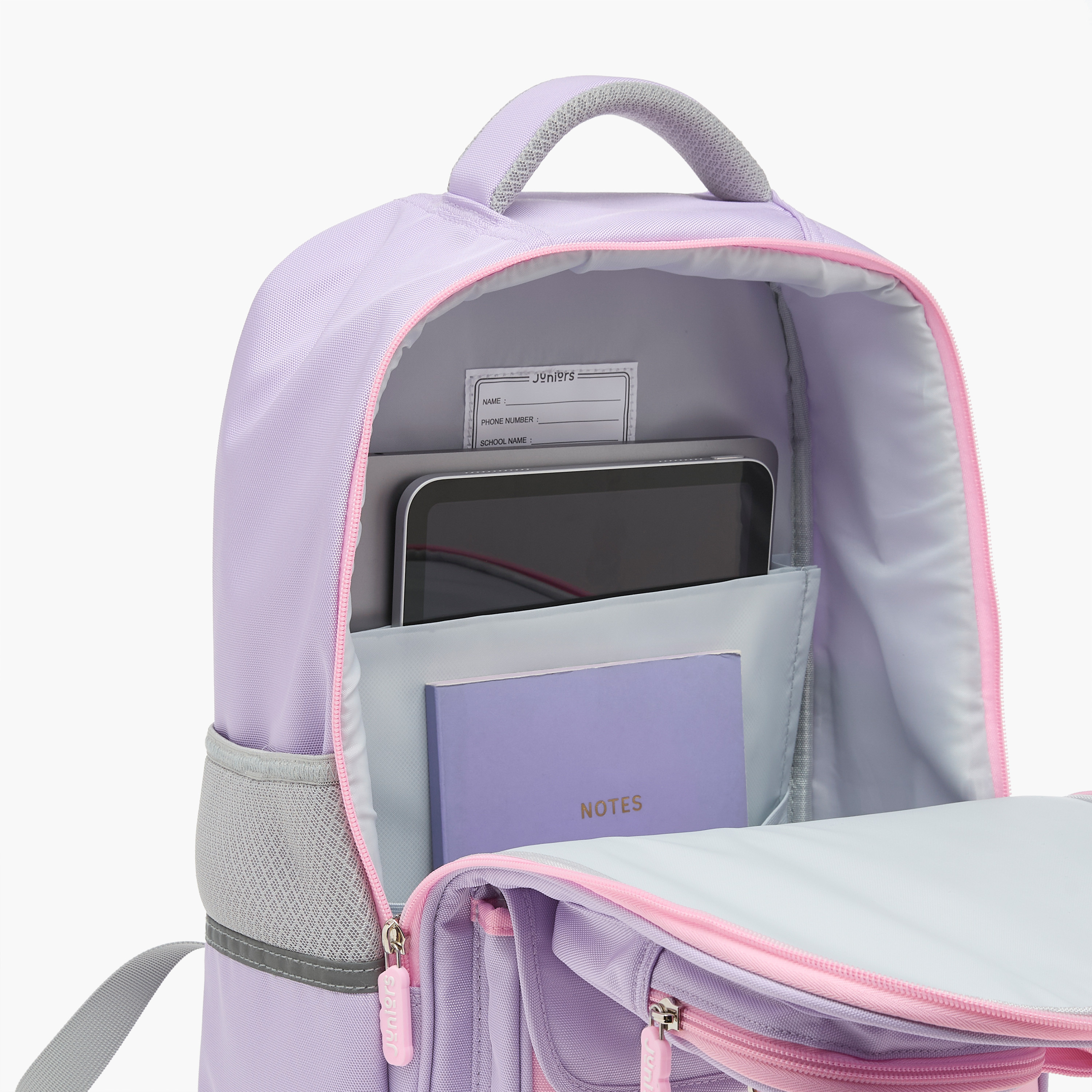 شنطة ظهر بقوالب ملونة وحمالات قابلة للتعديل وسحاب إغلاق من جونيورز - 16 بوصة-school-bagsandbackpacks-backpacks-image-18
