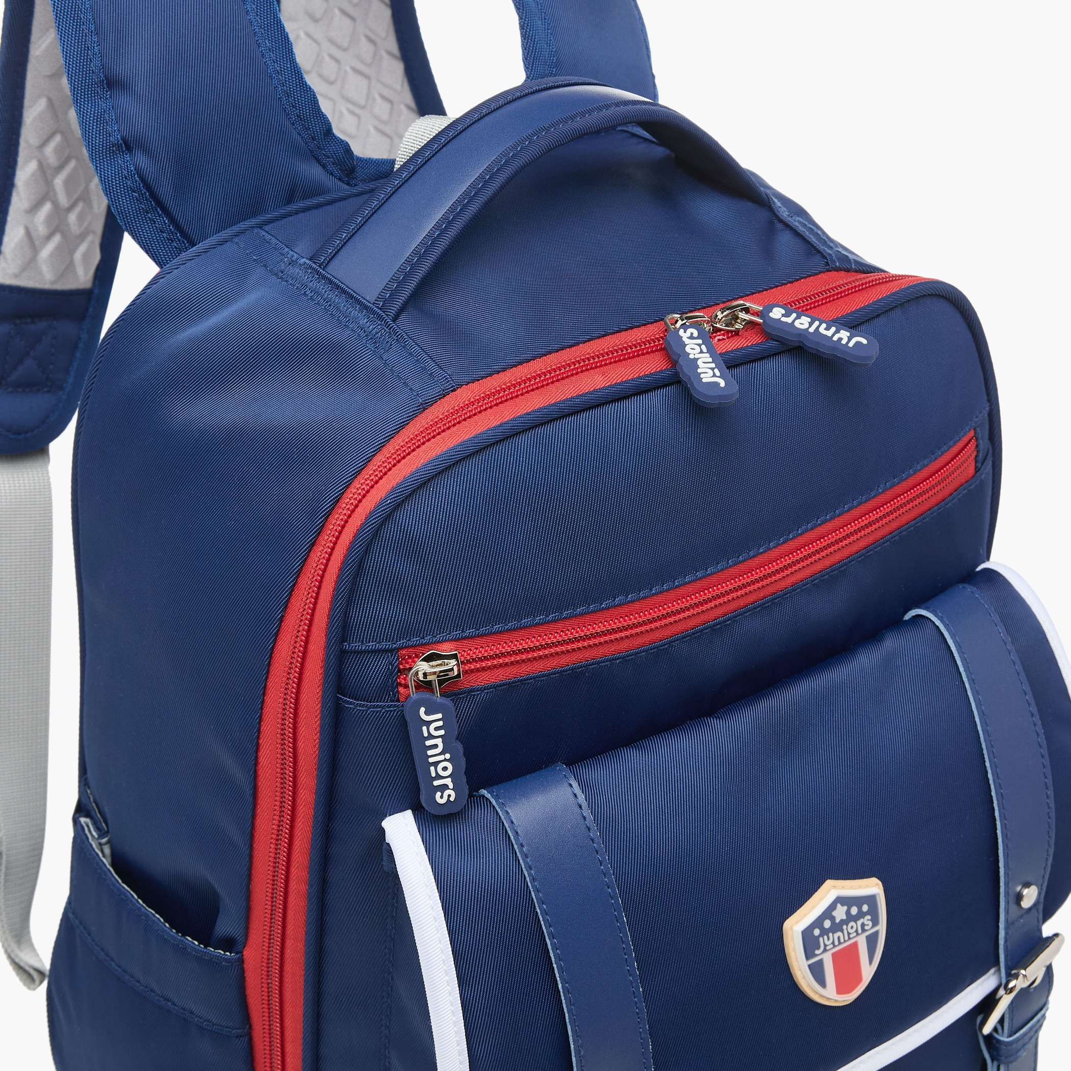 Juniors Logo Detail Backpack with Adjustable Straps and Zip Closure - 15 inches-school-bagsandbackpacks-backpacks-image-9