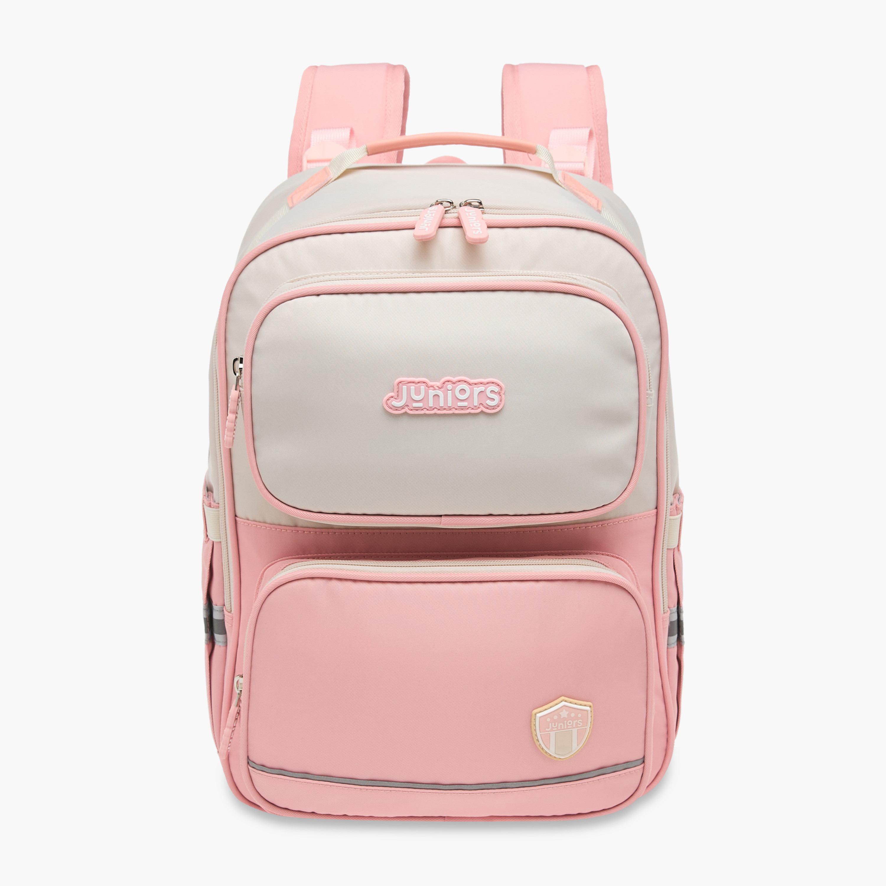Juniors Logo Detail Backpack with Adjustable Straps and Zip Closure - 15 inches-school-bagsandbackpacks-backpacks-image-2