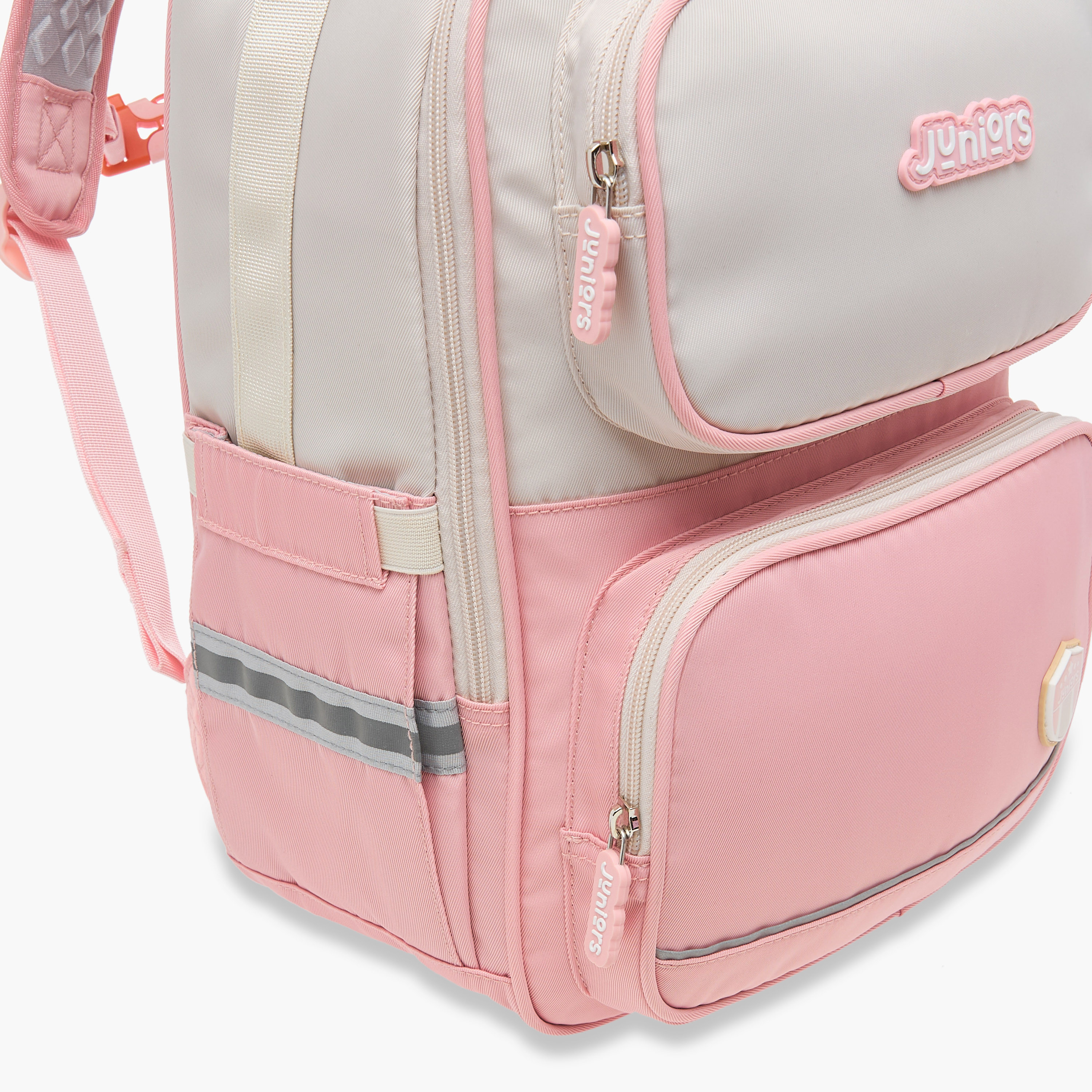 Juniors Logo Detail Backpack with Adjustable Straps and Zip Closure - 15 inches-school-bagsandbackpacks-backpacks-image-11