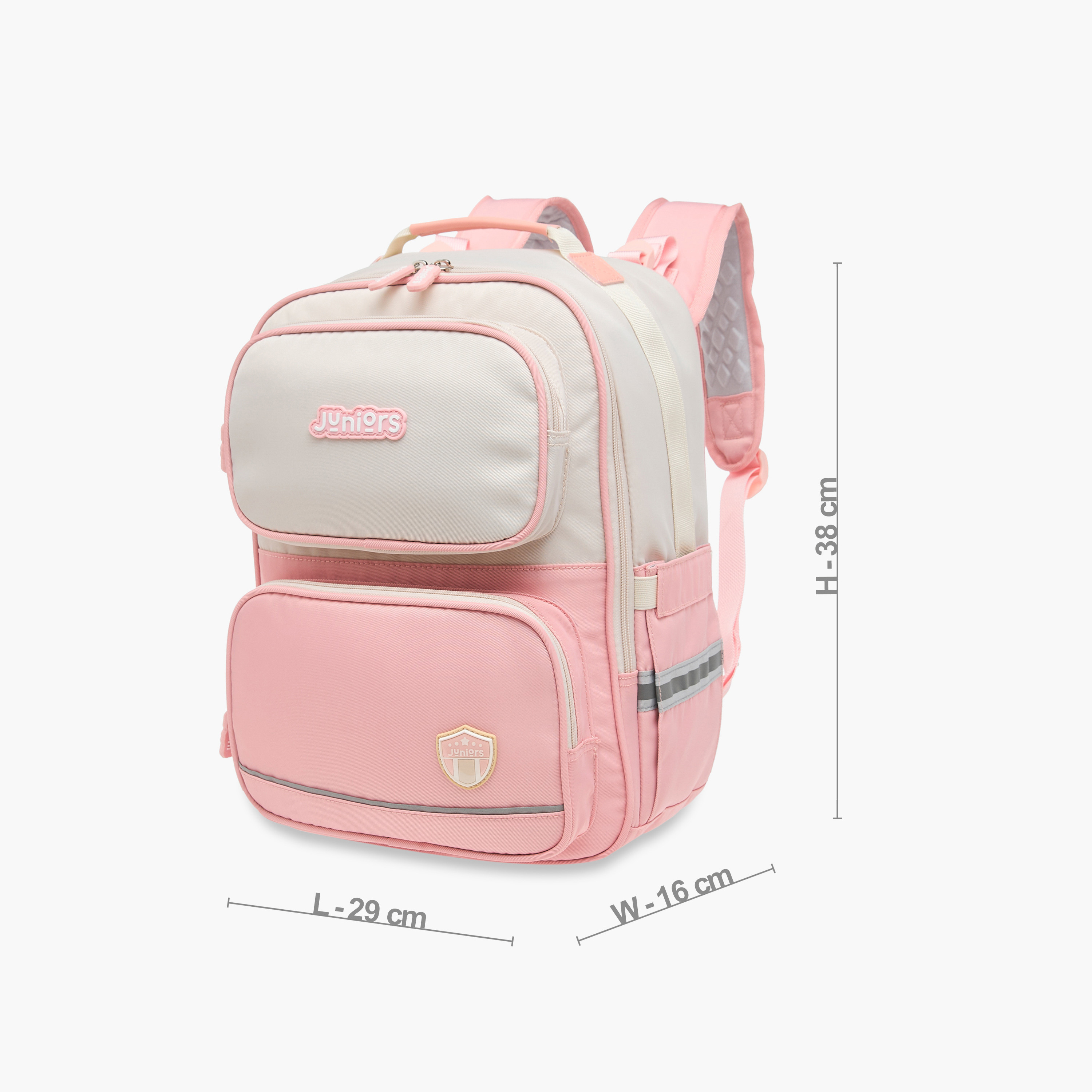 Juniors Logo Detail Backpack with Adjustable Straps and Zip Closure - 15 inches-school-bagsandbackpacks-backpacks-image-5